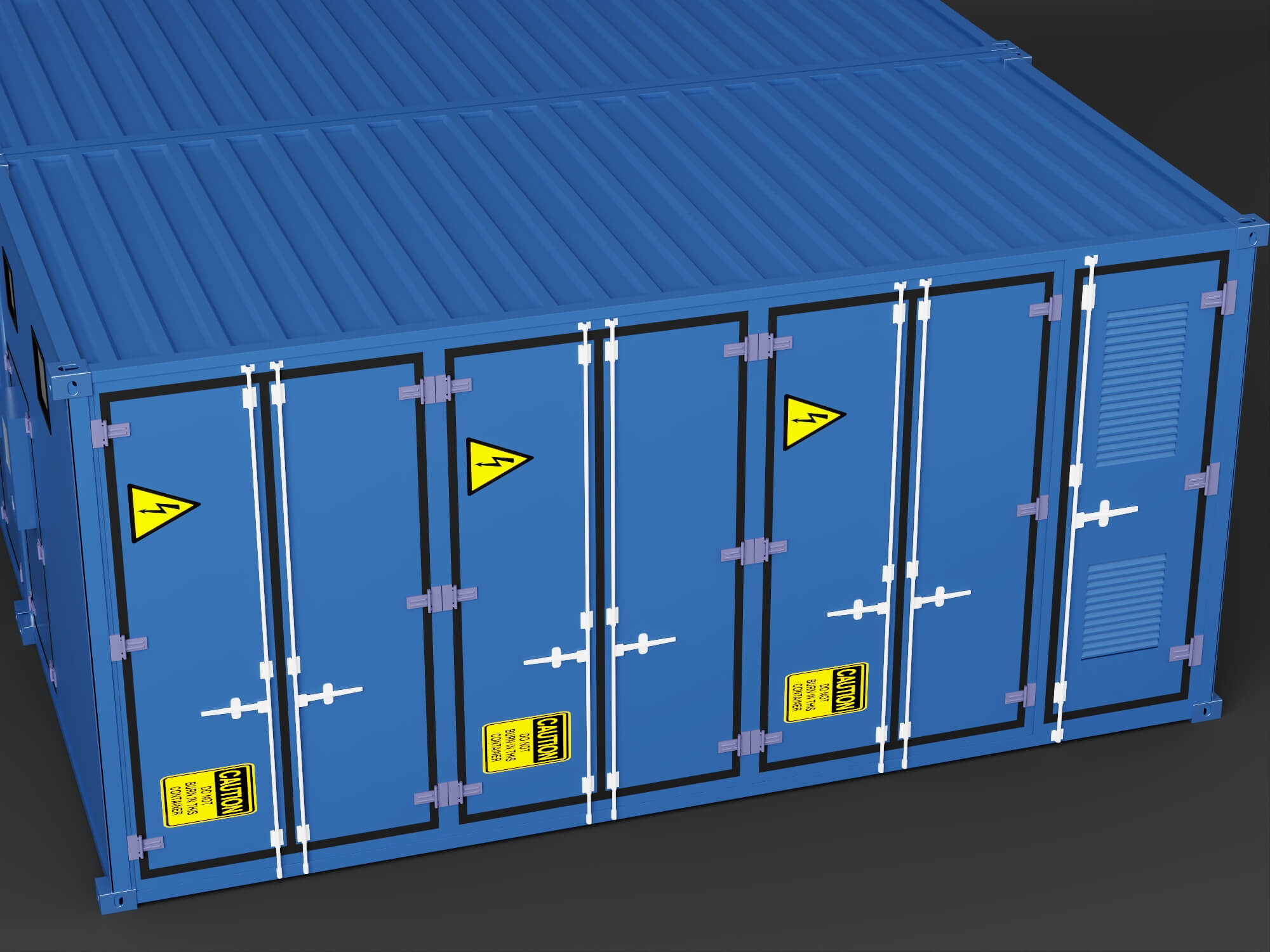 Container Type Power Substation 3D Model 3D Model