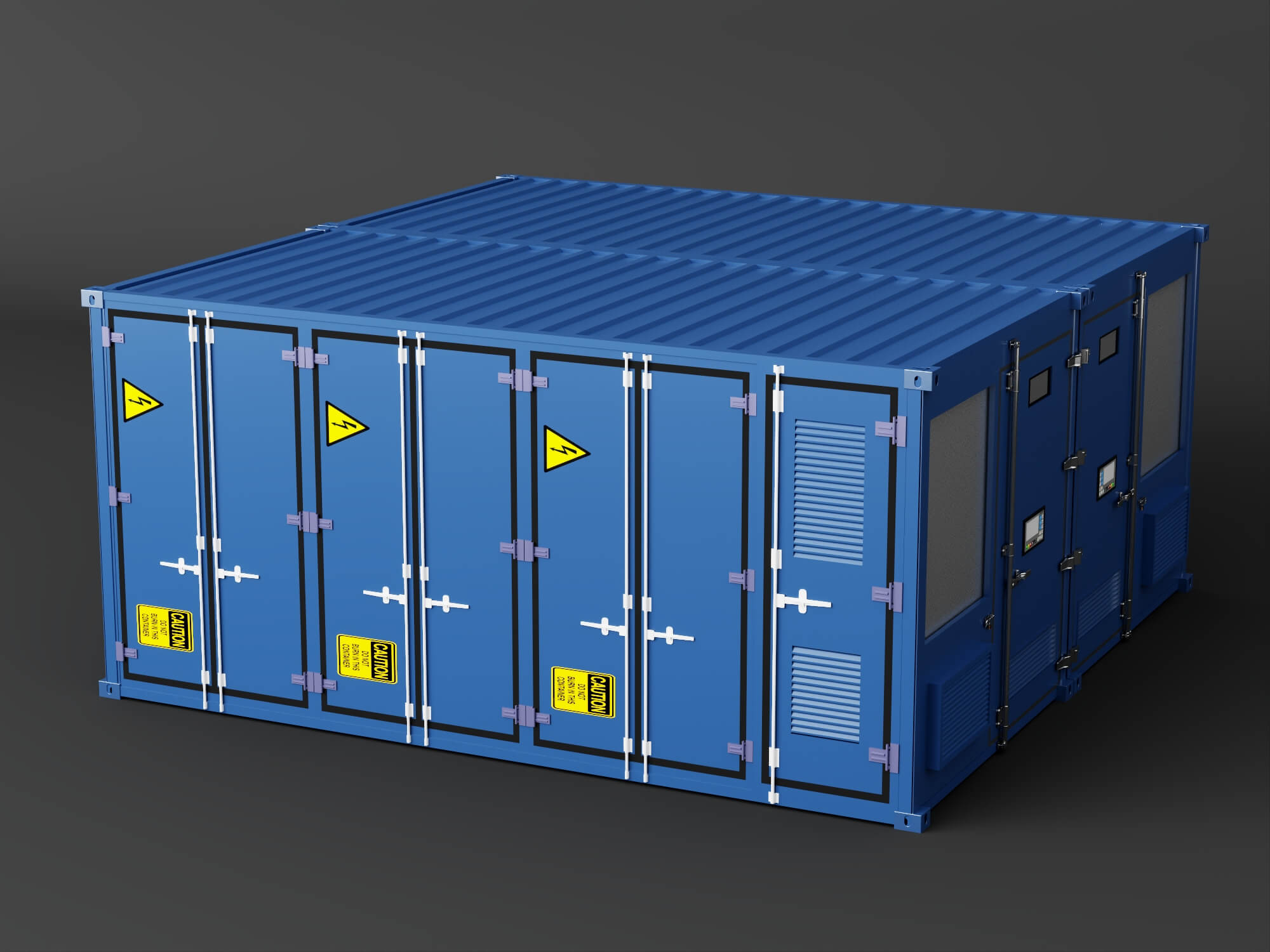 Container Type Power Substation 3D Model 3D Model