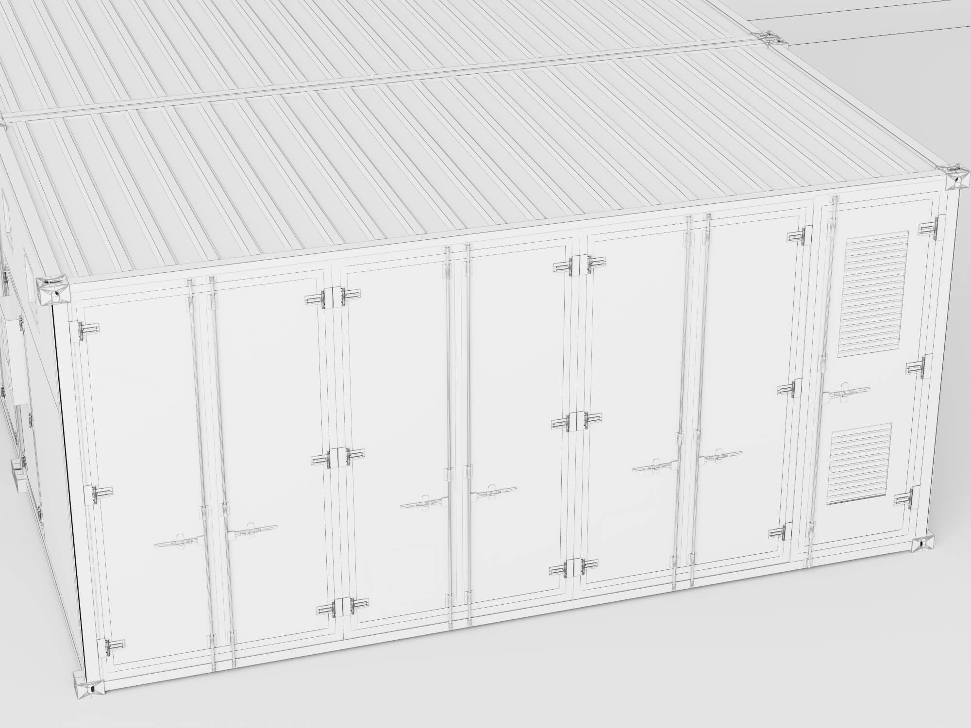 Container Type Power Substation 3D Model 3D Model