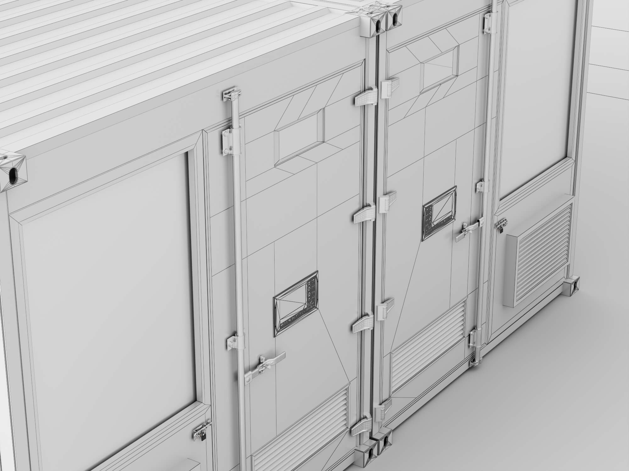 Container Type Power Substation 3D Model 3D Model