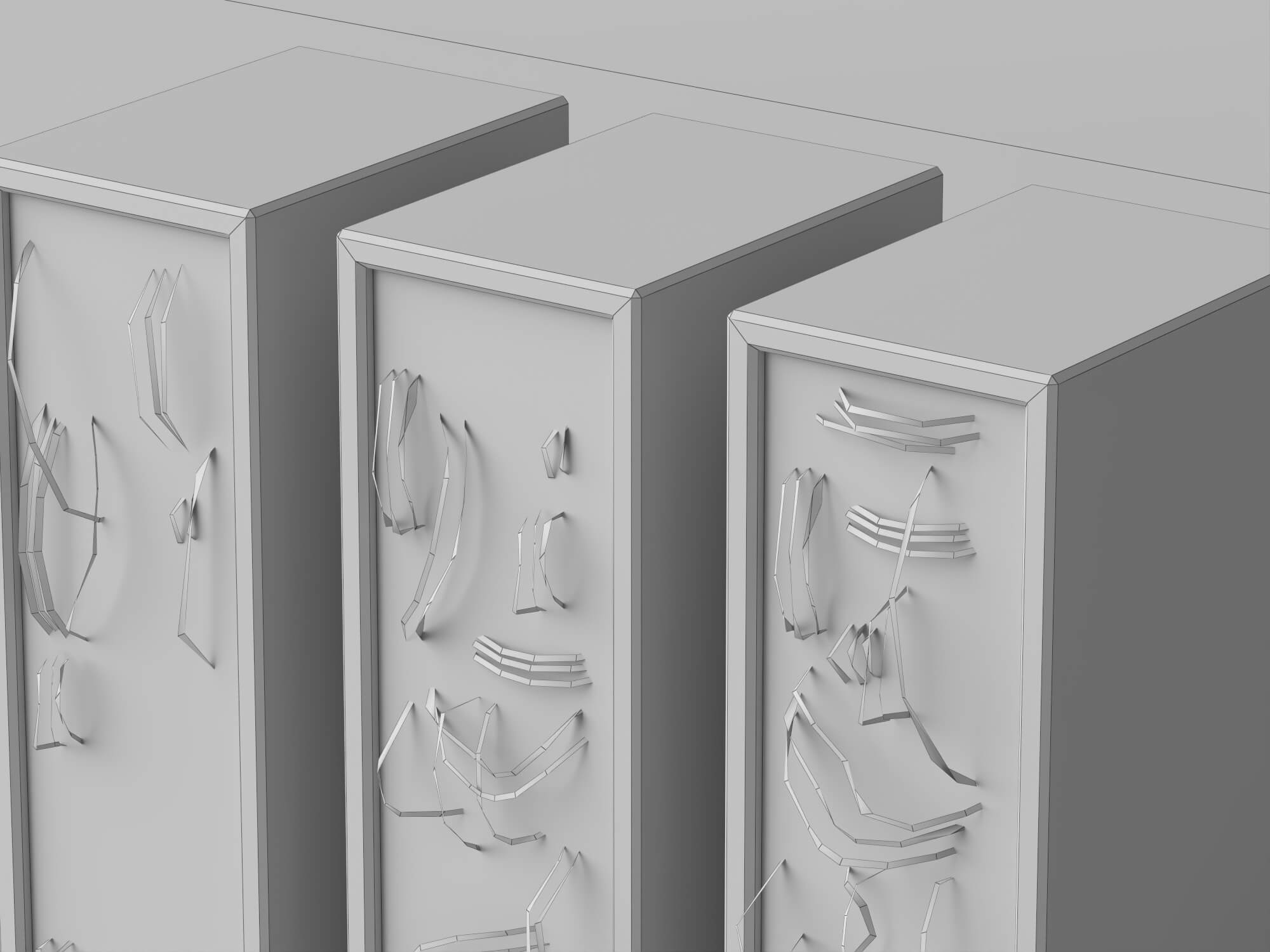 Damaged Server Rack Asset Pack 3D Model