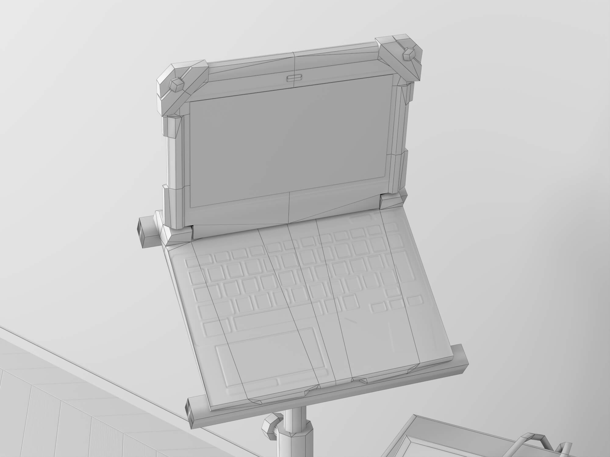 DJ Music Equipment Setup 3D Model 3D Model