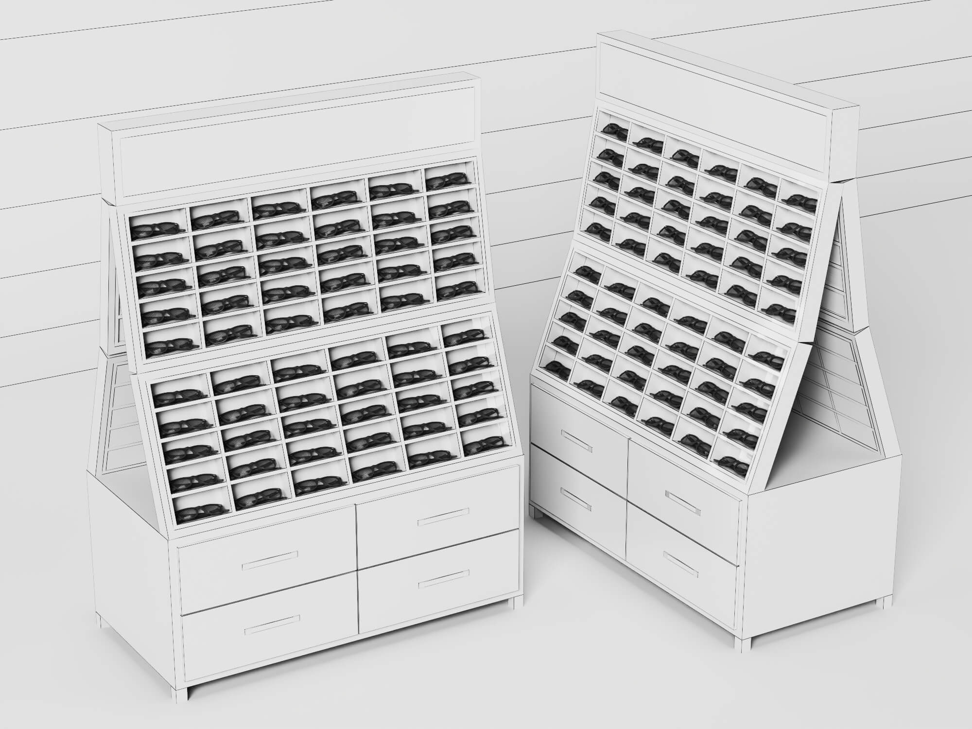 Eyeglass Display Stand 3D Model 3D Model