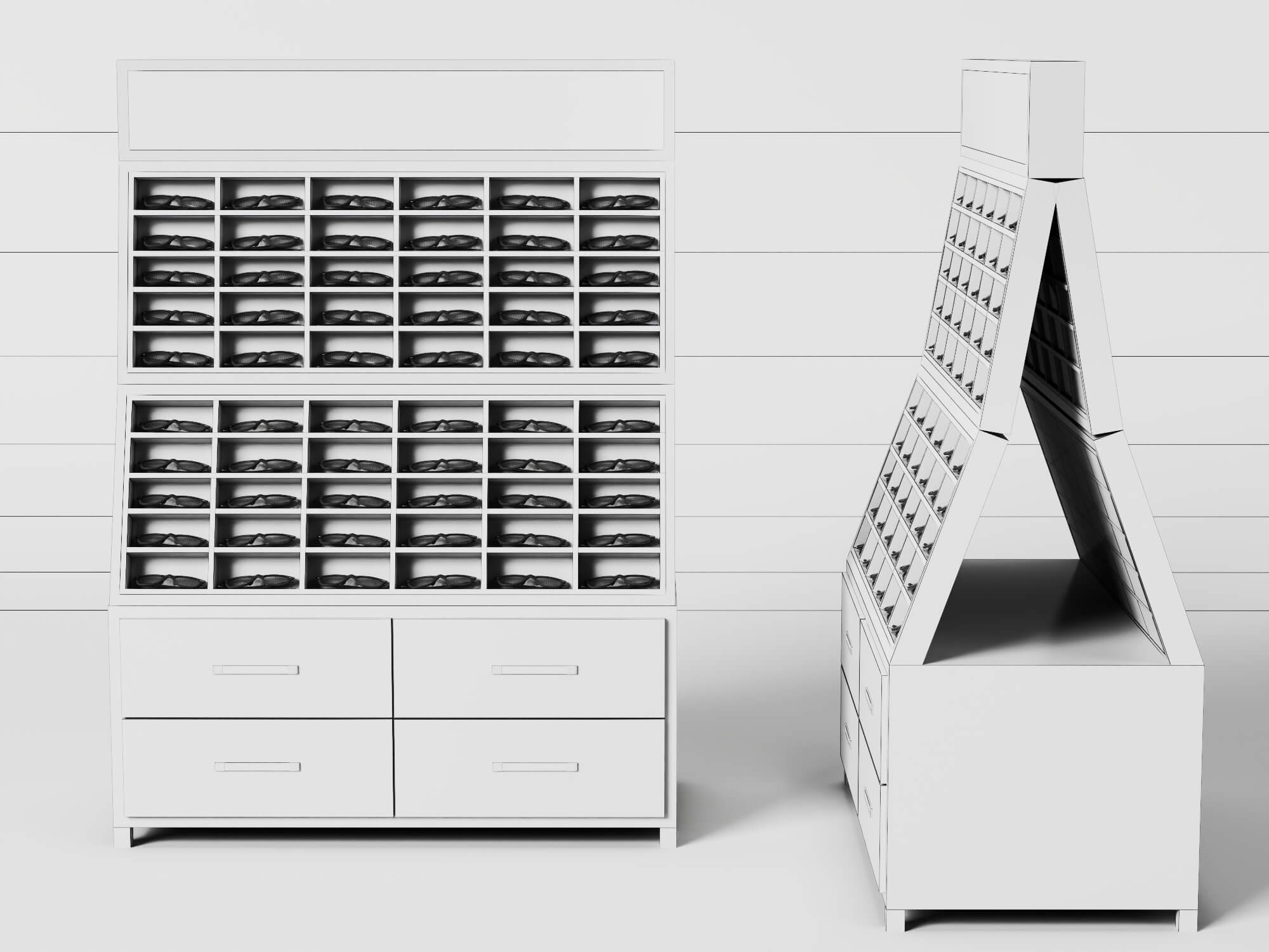 Eyeglass Display Stand 3D Model 3D Model