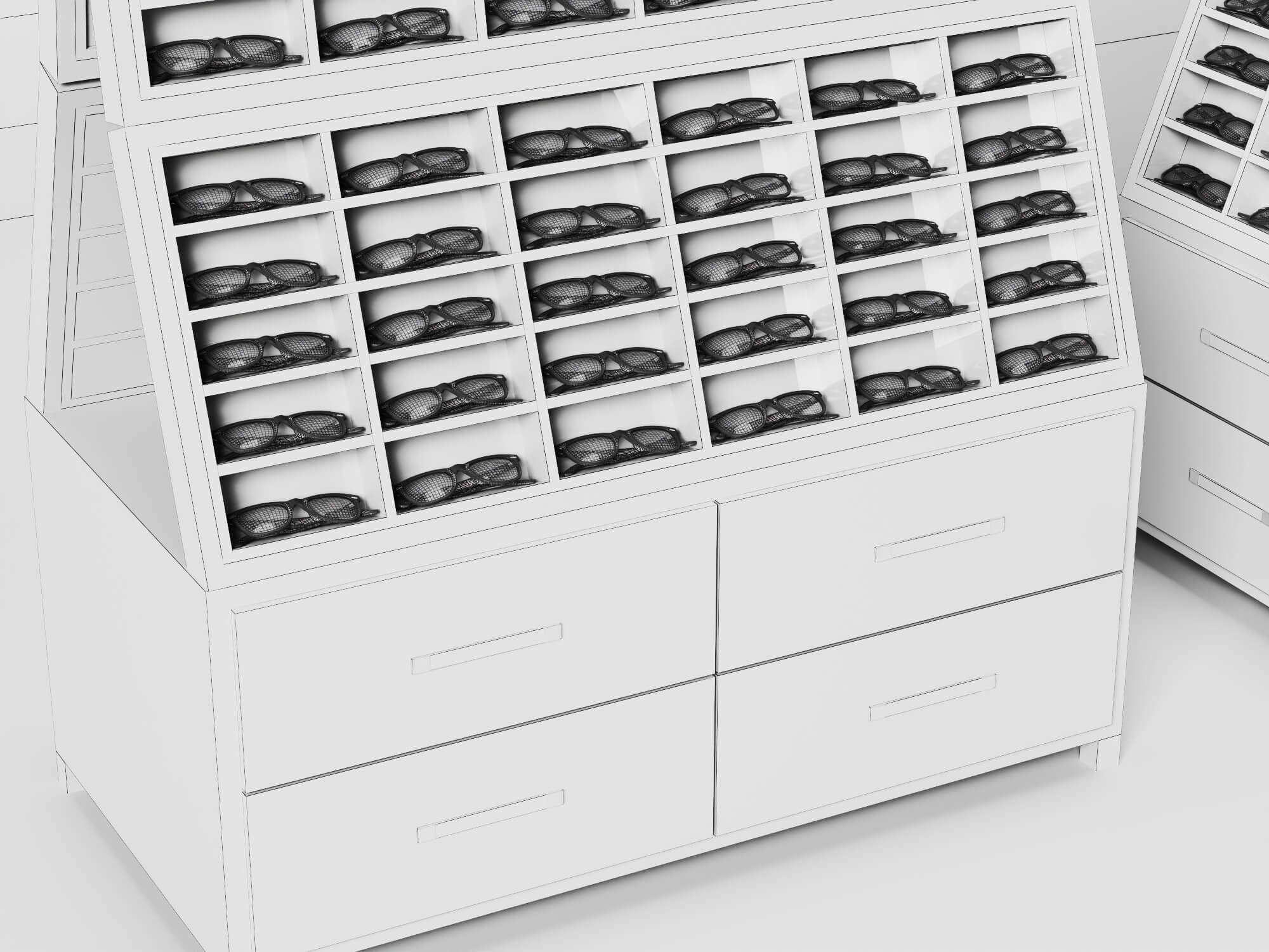 Eyeglass Display Stand 3D Model 3D Model