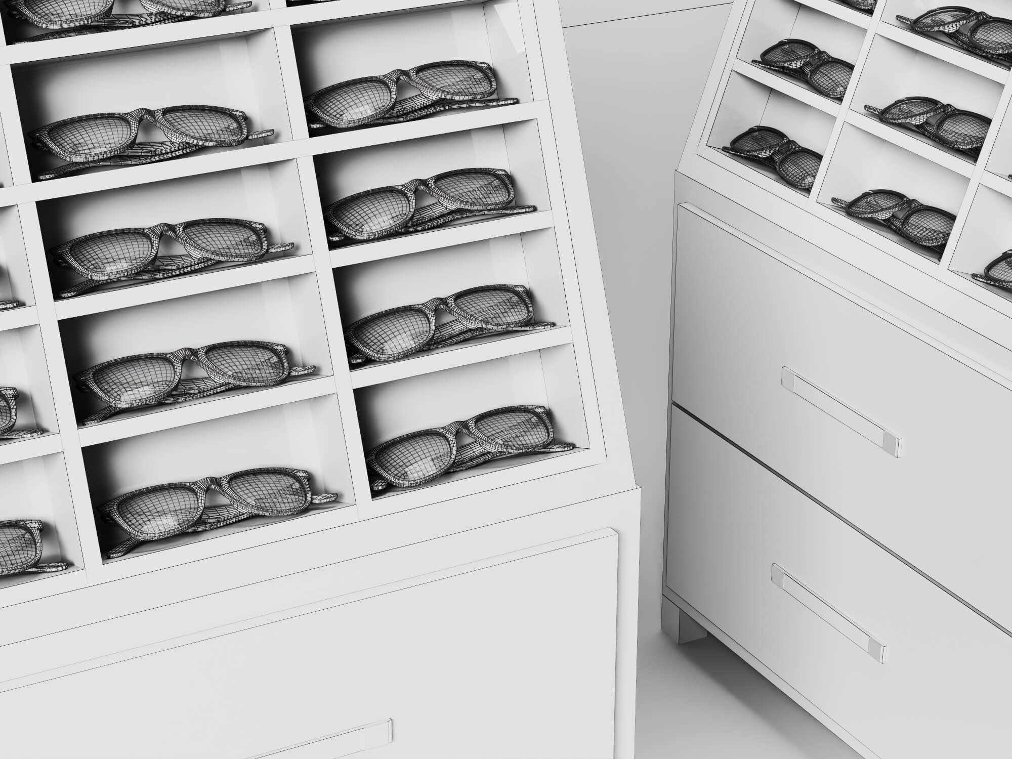 Eyeglass Display Stand 3D Model 3D Model