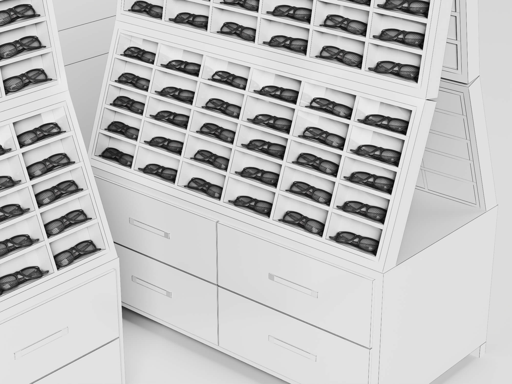 Eyeglass Display Stand 3D Model 3D Model