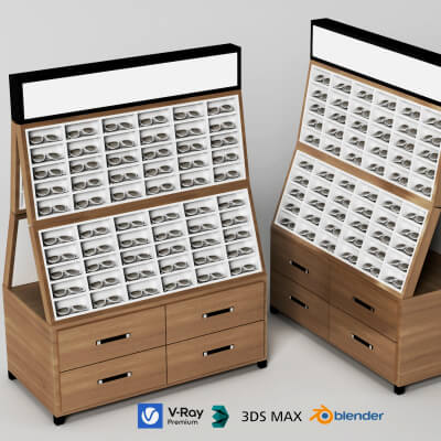 Eyeglass Display Stand 3D Model