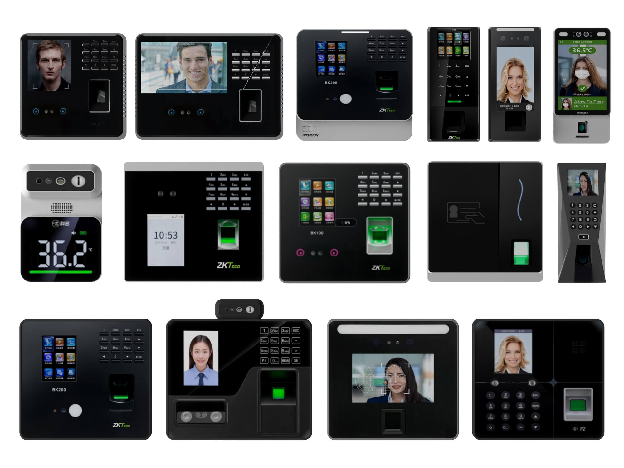 Face Fingerprint Access Control Terminal Set 3D Model