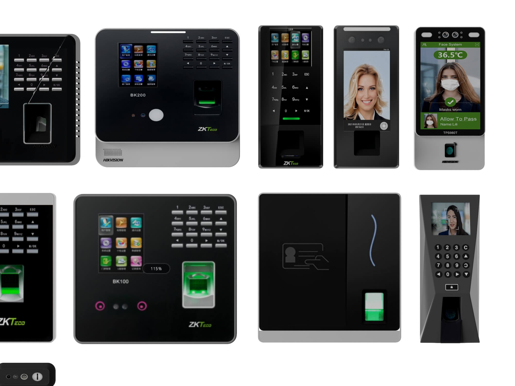 Face Fingerprint Access Control Terminal Set 3D Model