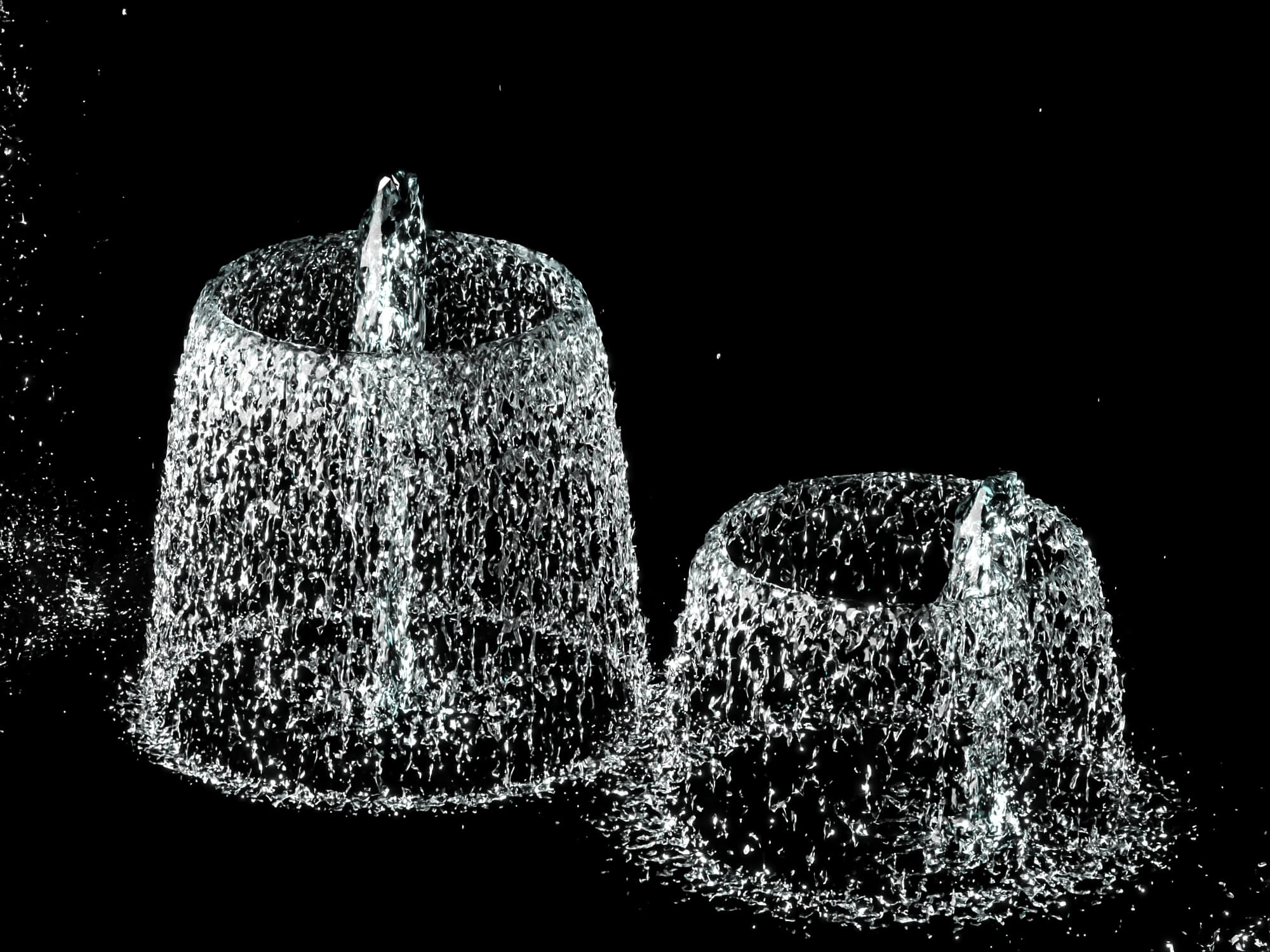 Fountain Water Jet Effect 3D Asset 3D Model