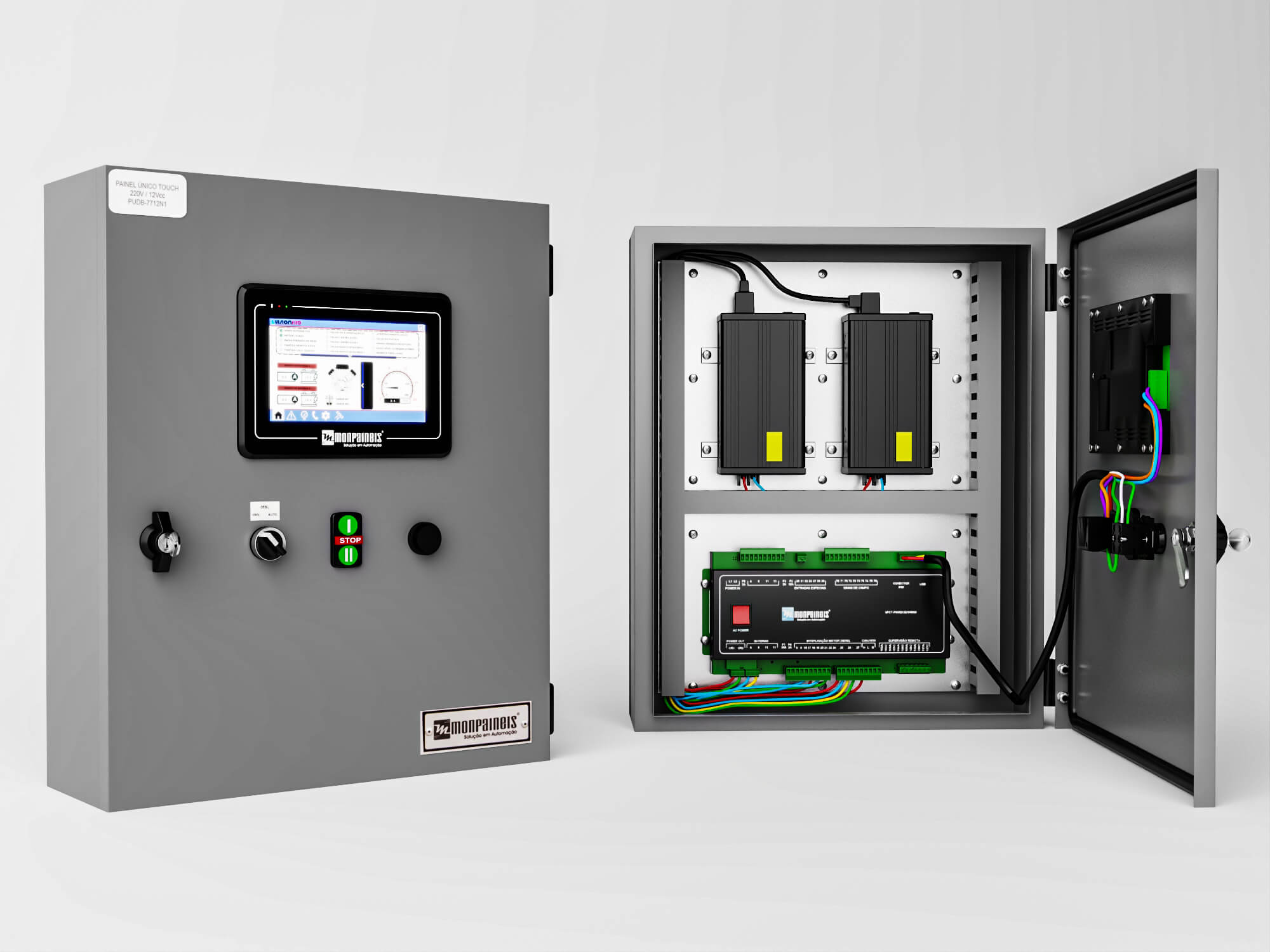 Industrial Control Panel 3D Model 3D Model