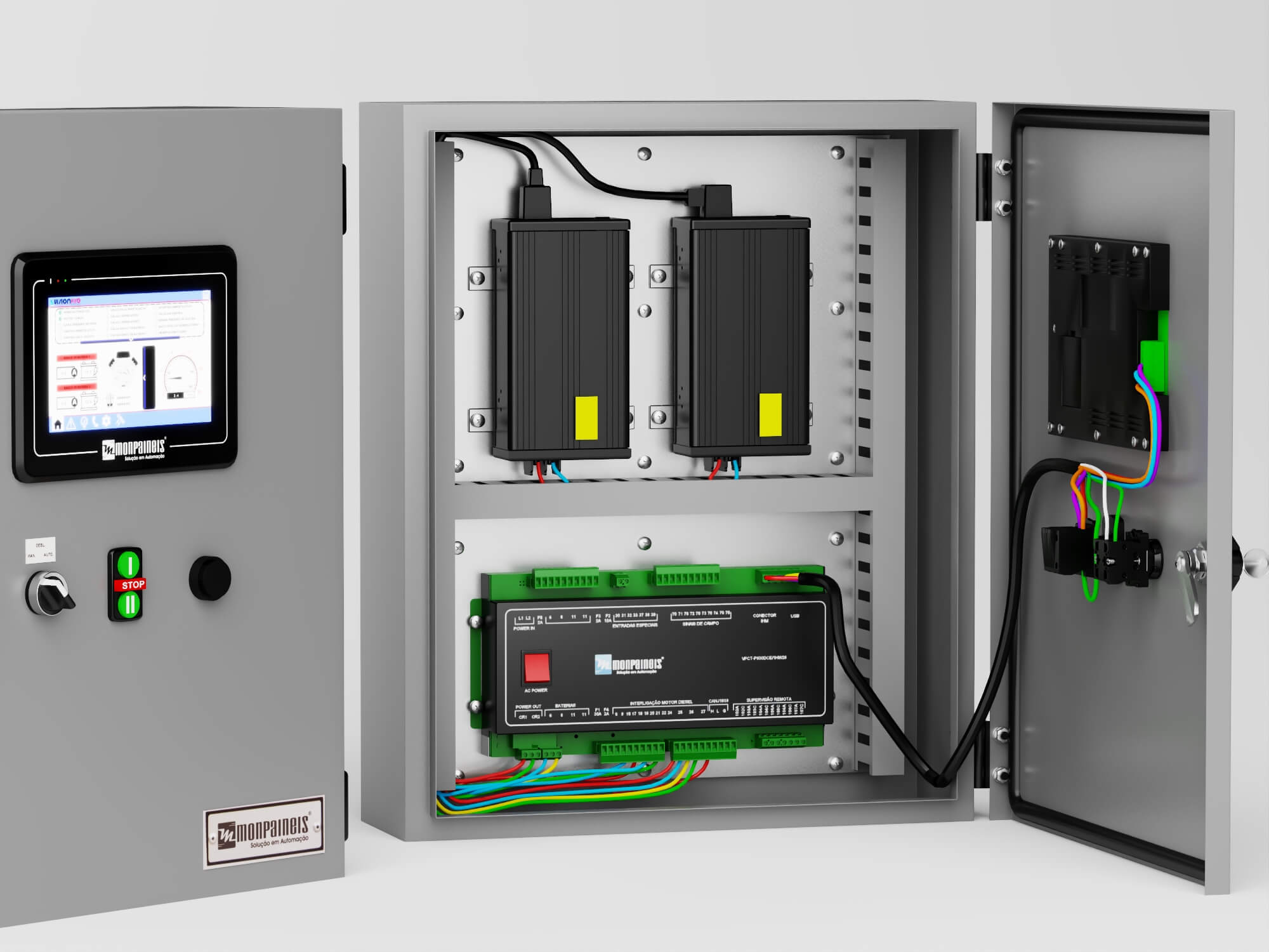 Industrial Control Panel 3D Model 3D Model