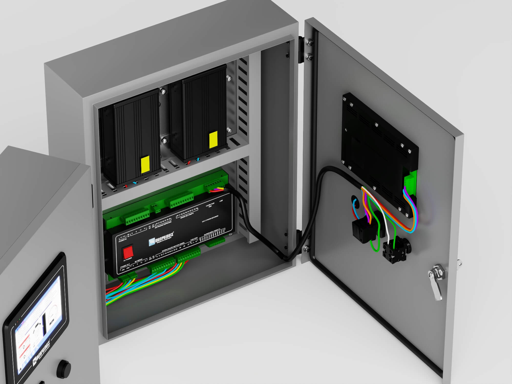 Industrial Control Panel 3D Model 3D Model
