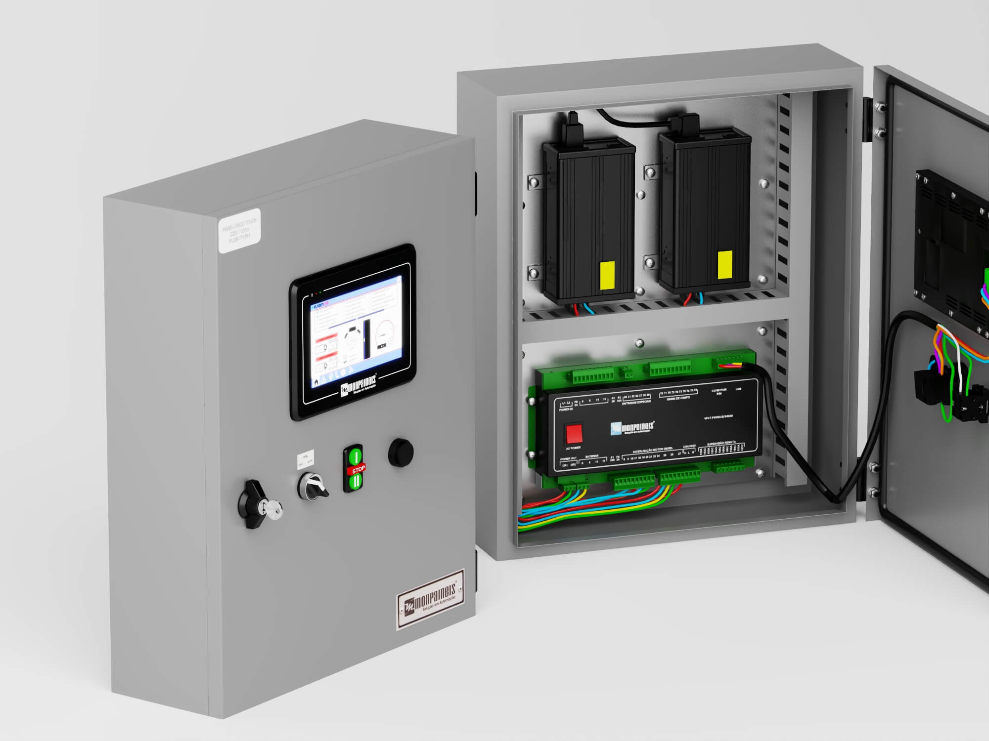Industrial Control Panel 3D Model 3D Model