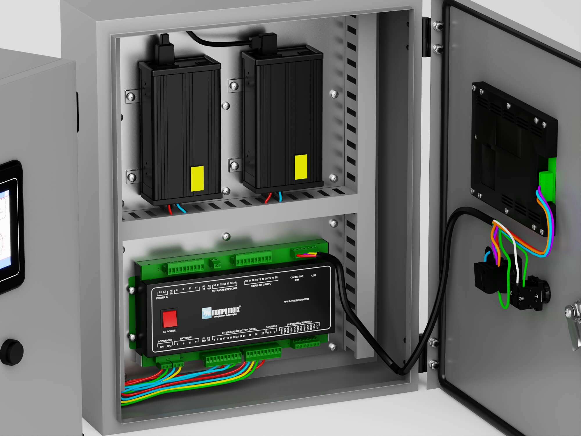 Industrial Control Panel 3D Model 3D Model