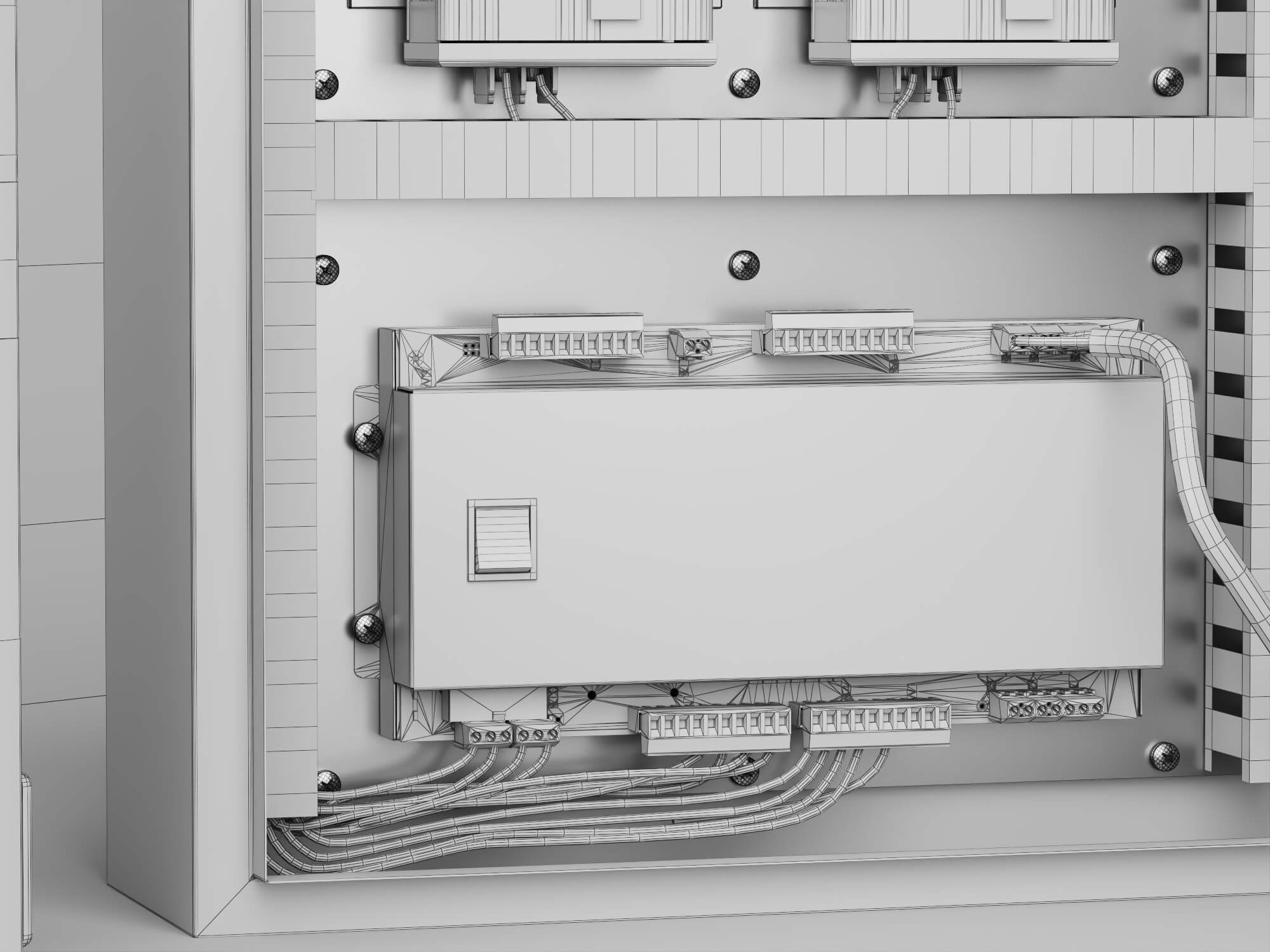 Industrial Control Panel 3D Model 3D Model