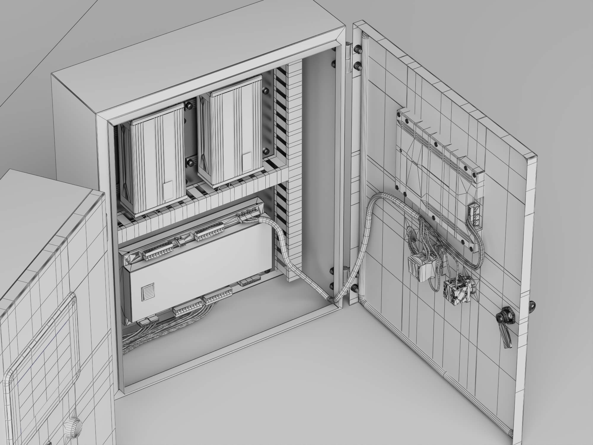 Industrial Control Panel 3D Model 3D Model