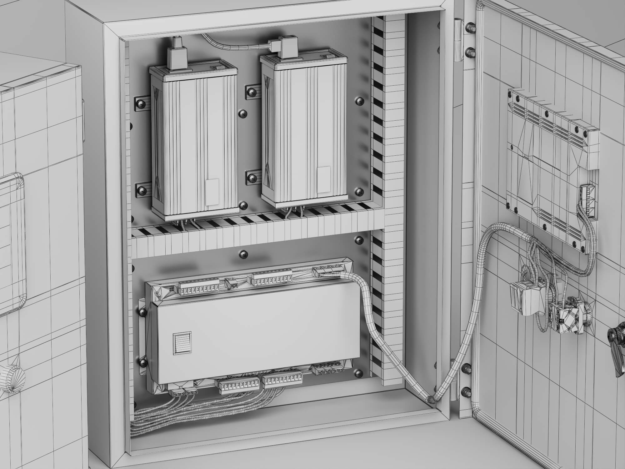 Industrial Control Panel 3D Model 3D Model