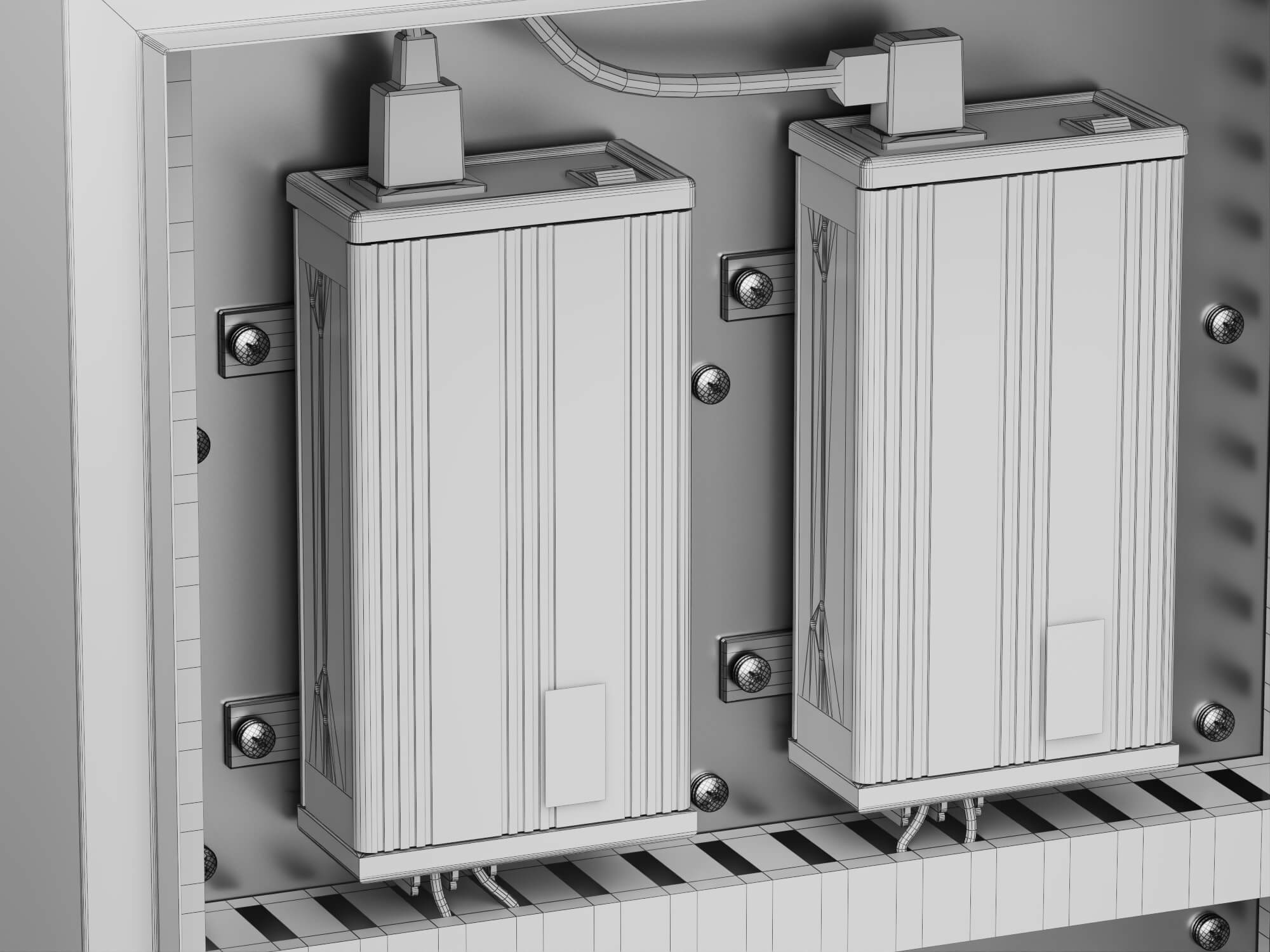 Industrial Control Panel 3D Model 3D Model