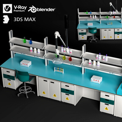 Laboratory Central Work Bench