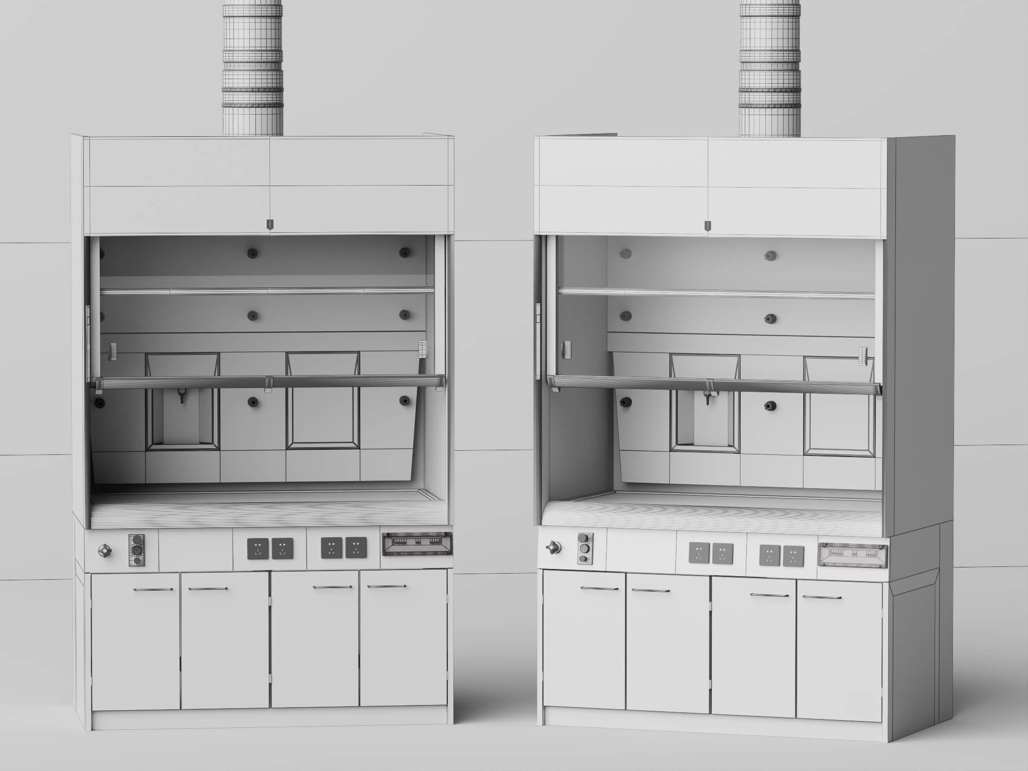 Laboratory Fume Hood 3d Asset 3D Model