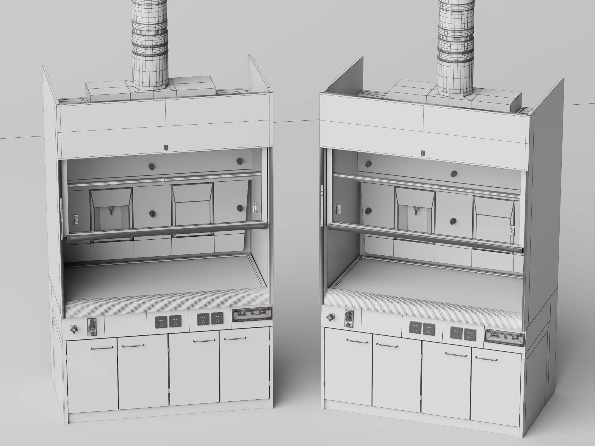 Laboratory Fume Hood 3d Asset 3D Model