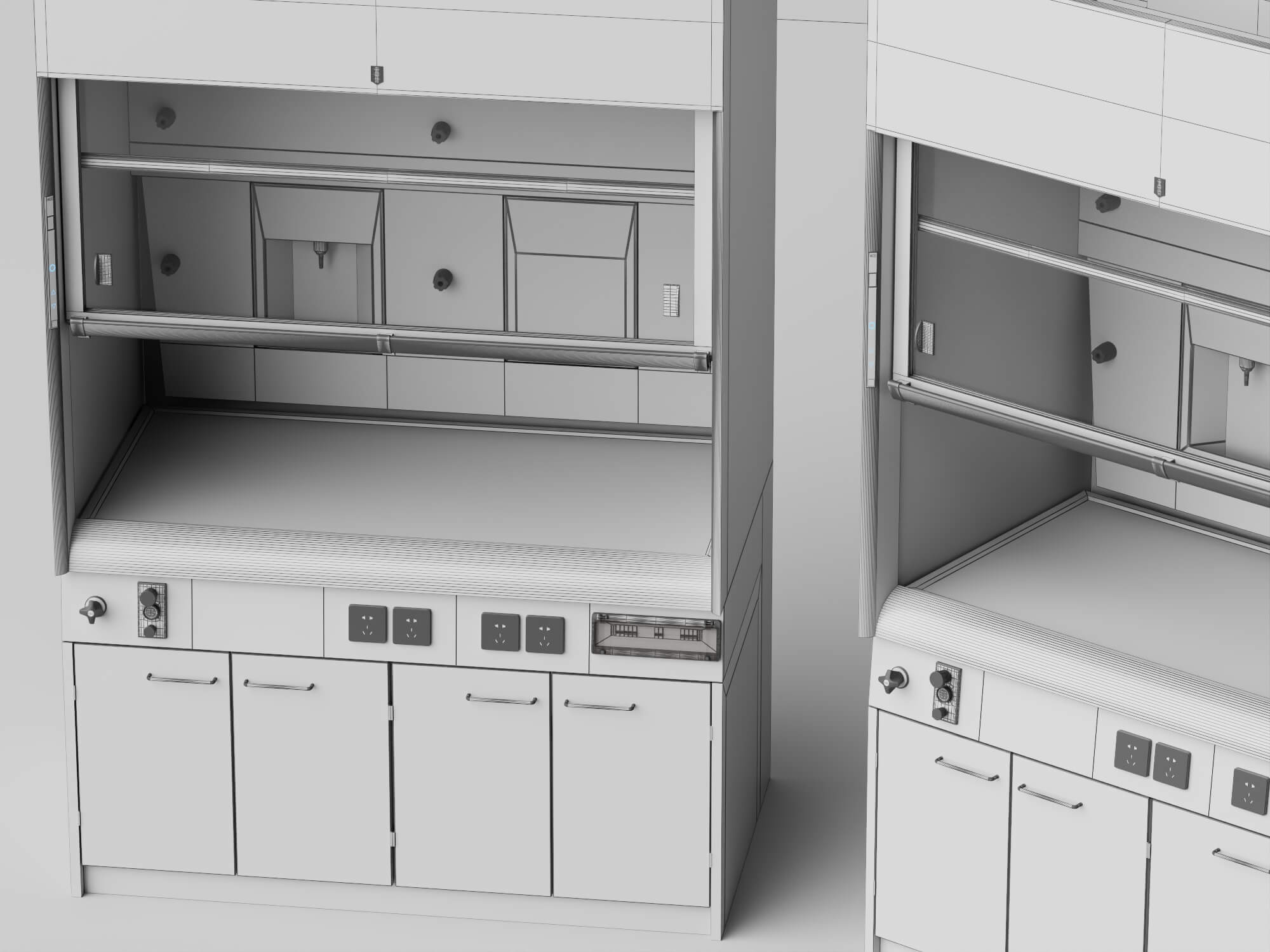 Laboratory Fume Hood 3d Asset 3D Model