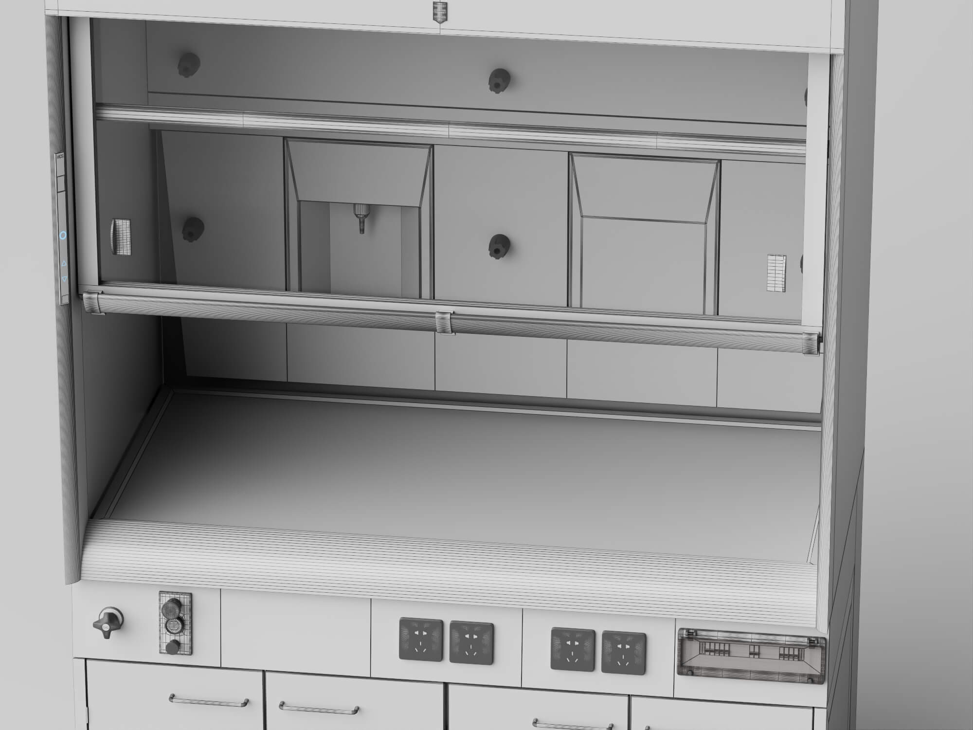 Laboratory Fume Hood 3d Asset 3D Model