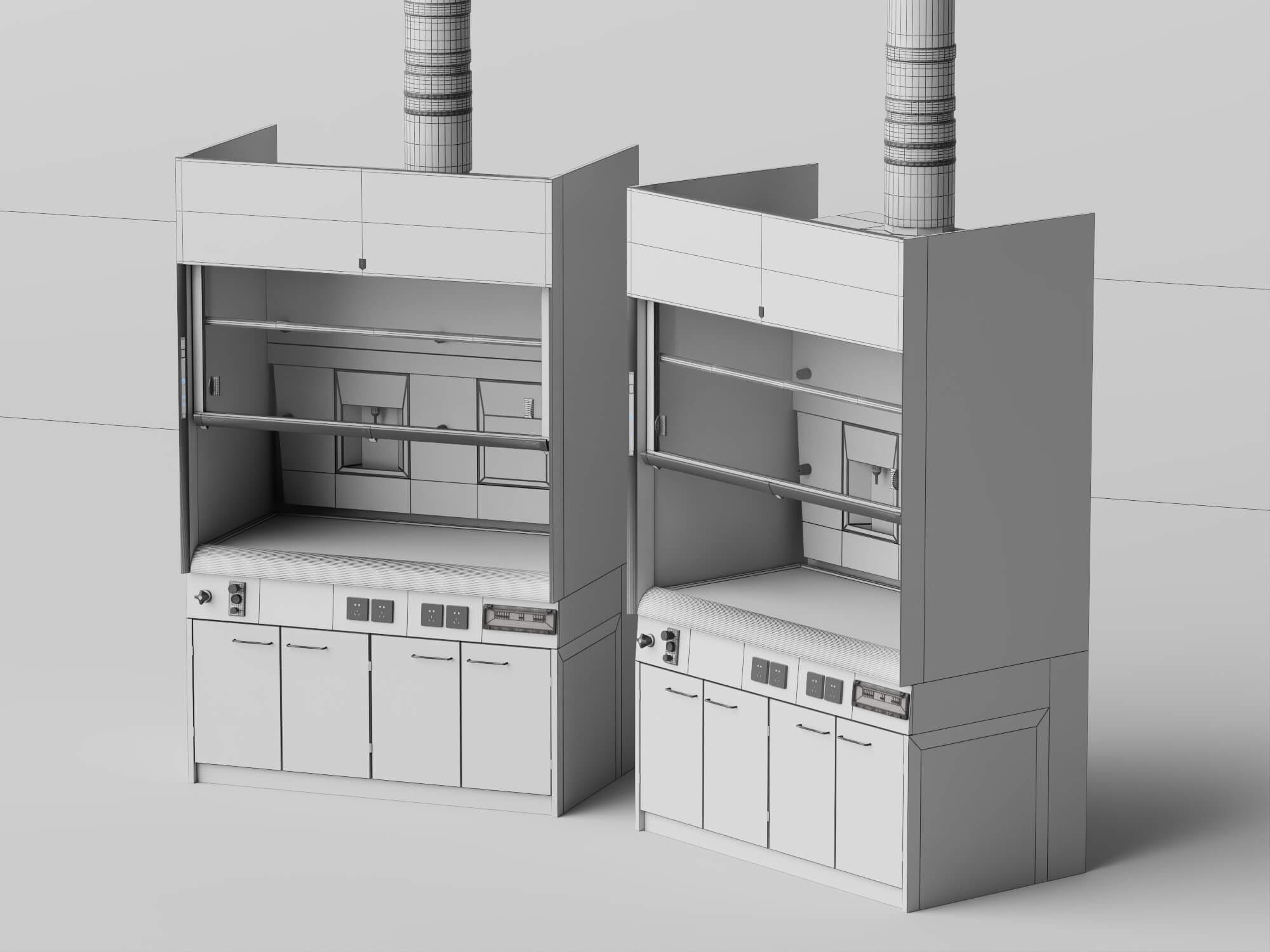 Laboratory Fume Hood 3d Asset 3D Model