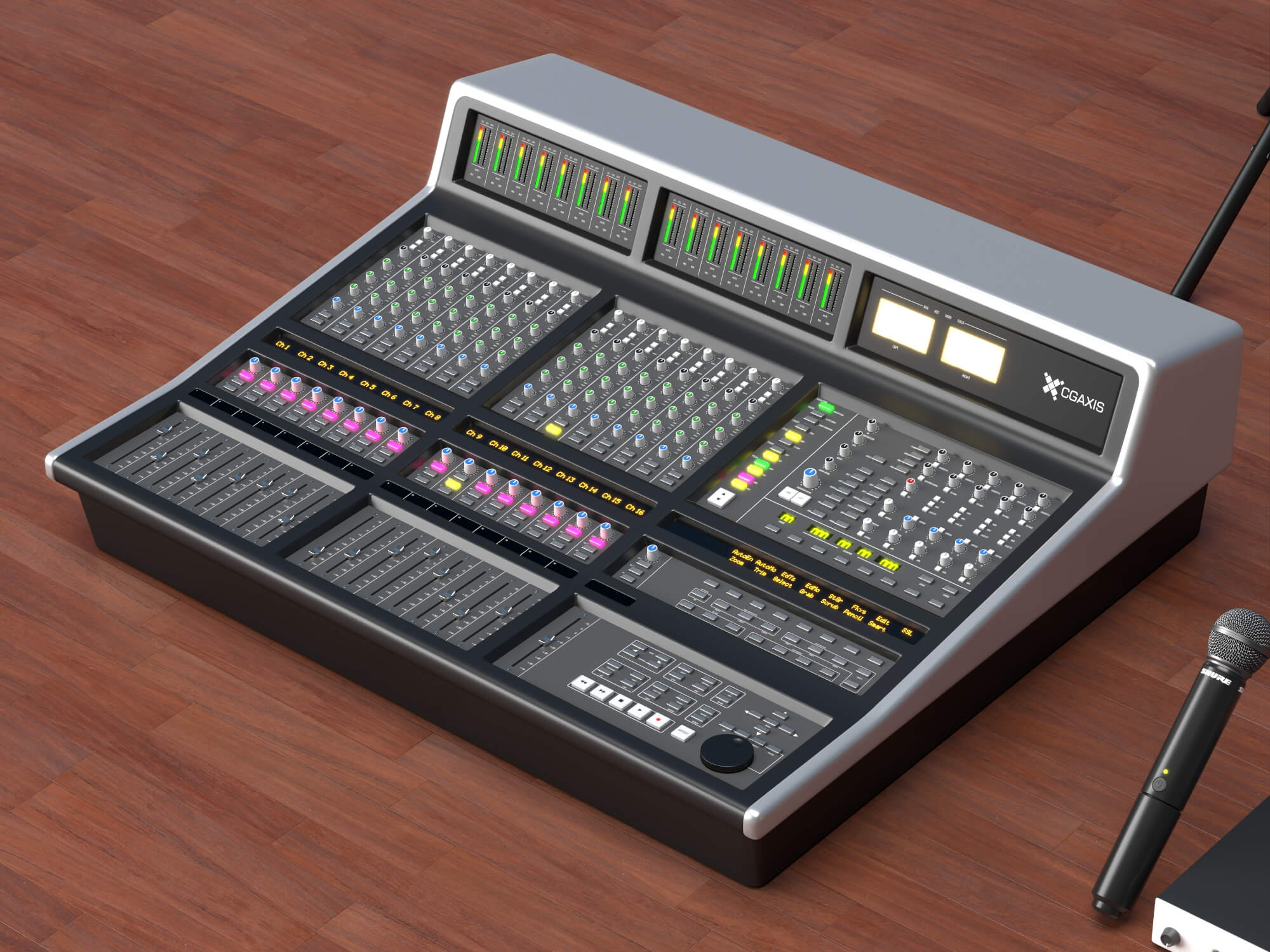 Live Sound DJ Equipment Set 3D Model