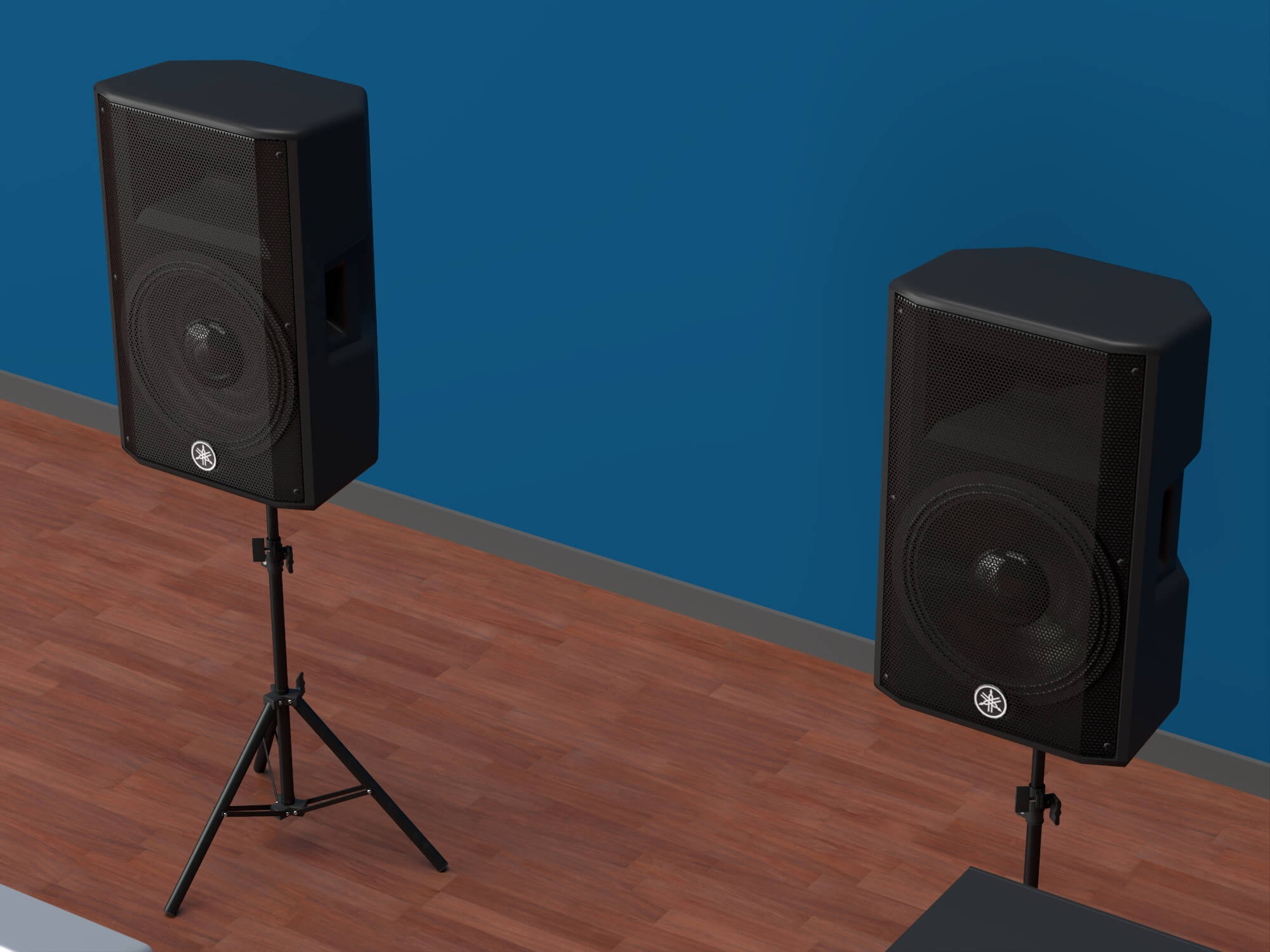 Live Sound DJ Equipment Set 3D Model