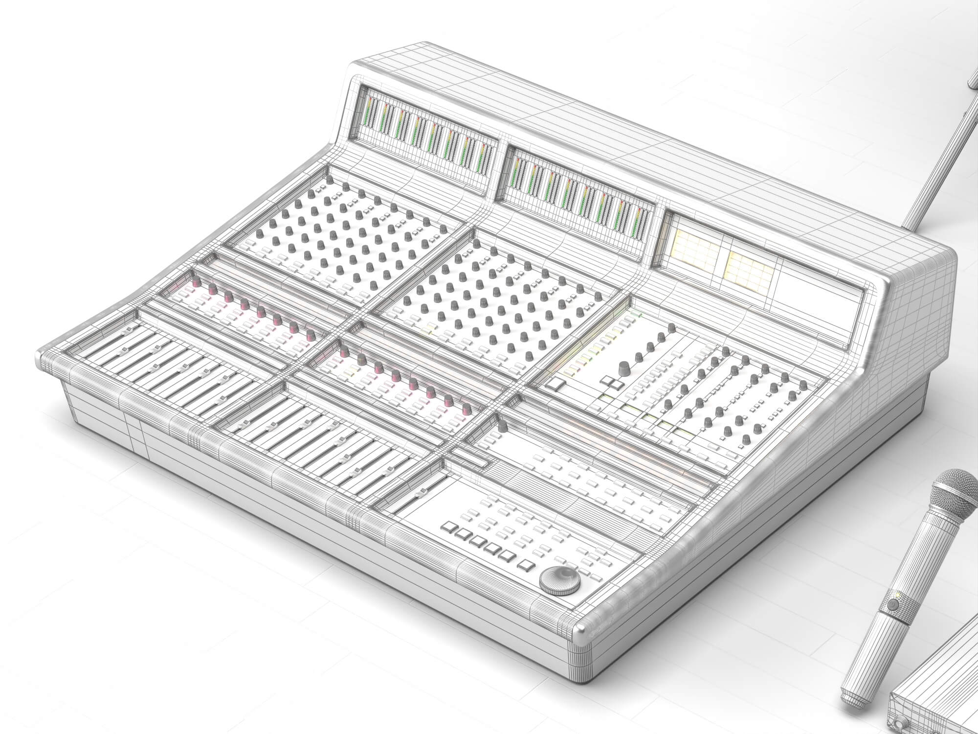 Live Sound DJ Equipment Set 3D Model