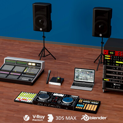 Live Sound DJ Equipment Set