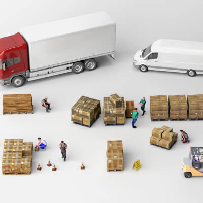 Logistics Loading Scene Pack 3D Model