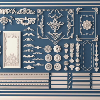 Luxury Plaster Molding and Frame Ornament Collection