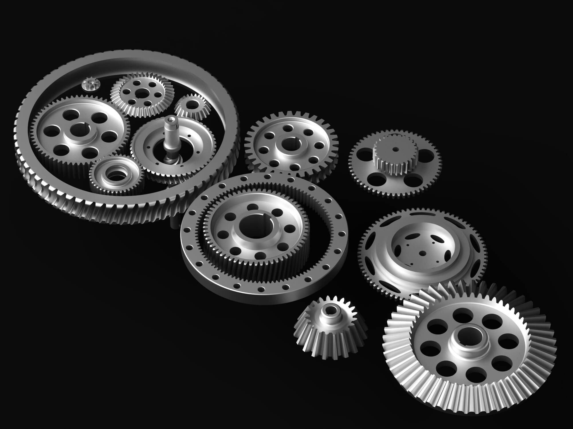 Metal Gear Parts Set 3D Model 3D Model