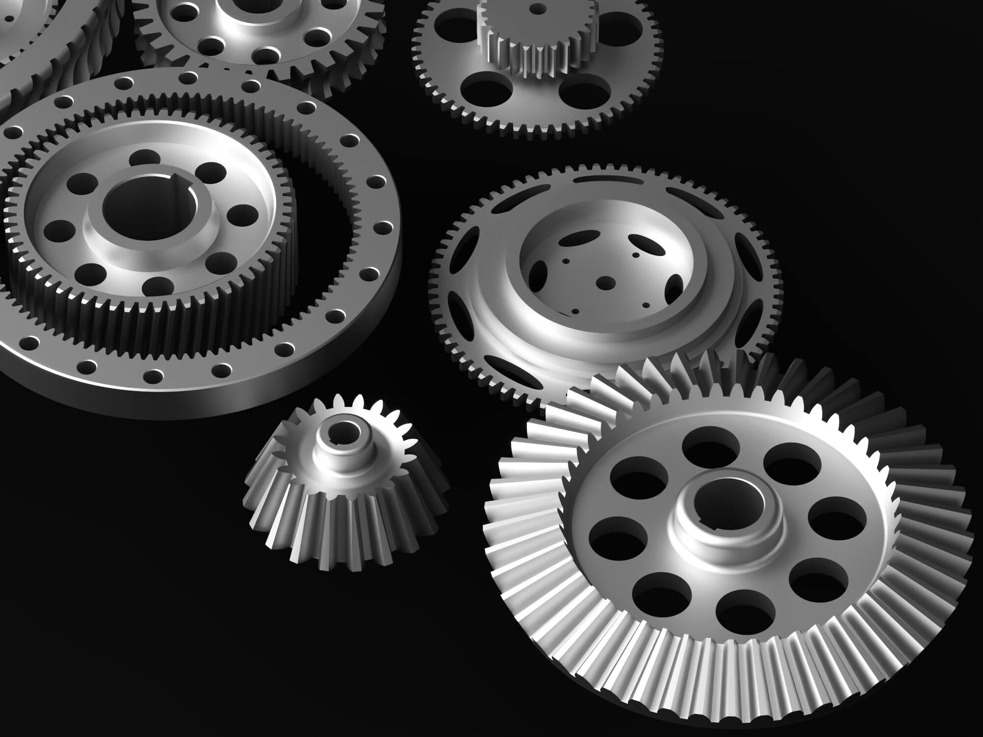 Metal Gear Parts Set 3D Model 3D Model