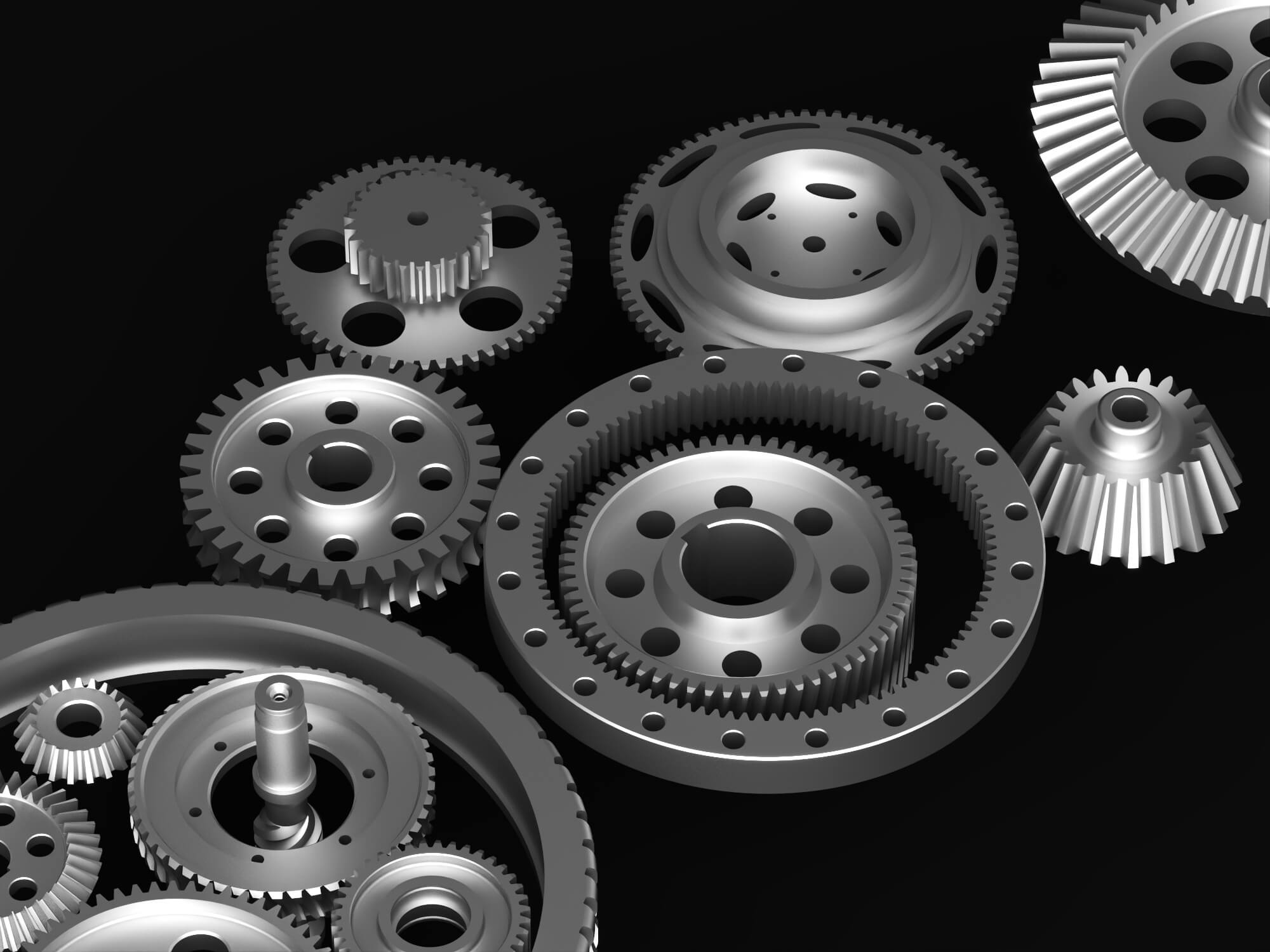 Metal Gear Parts Set 3D Model 3D Model