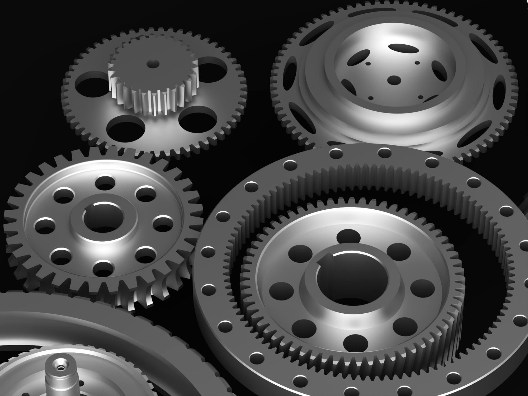 Metal Gear Parts Set 3D Model 3D Model