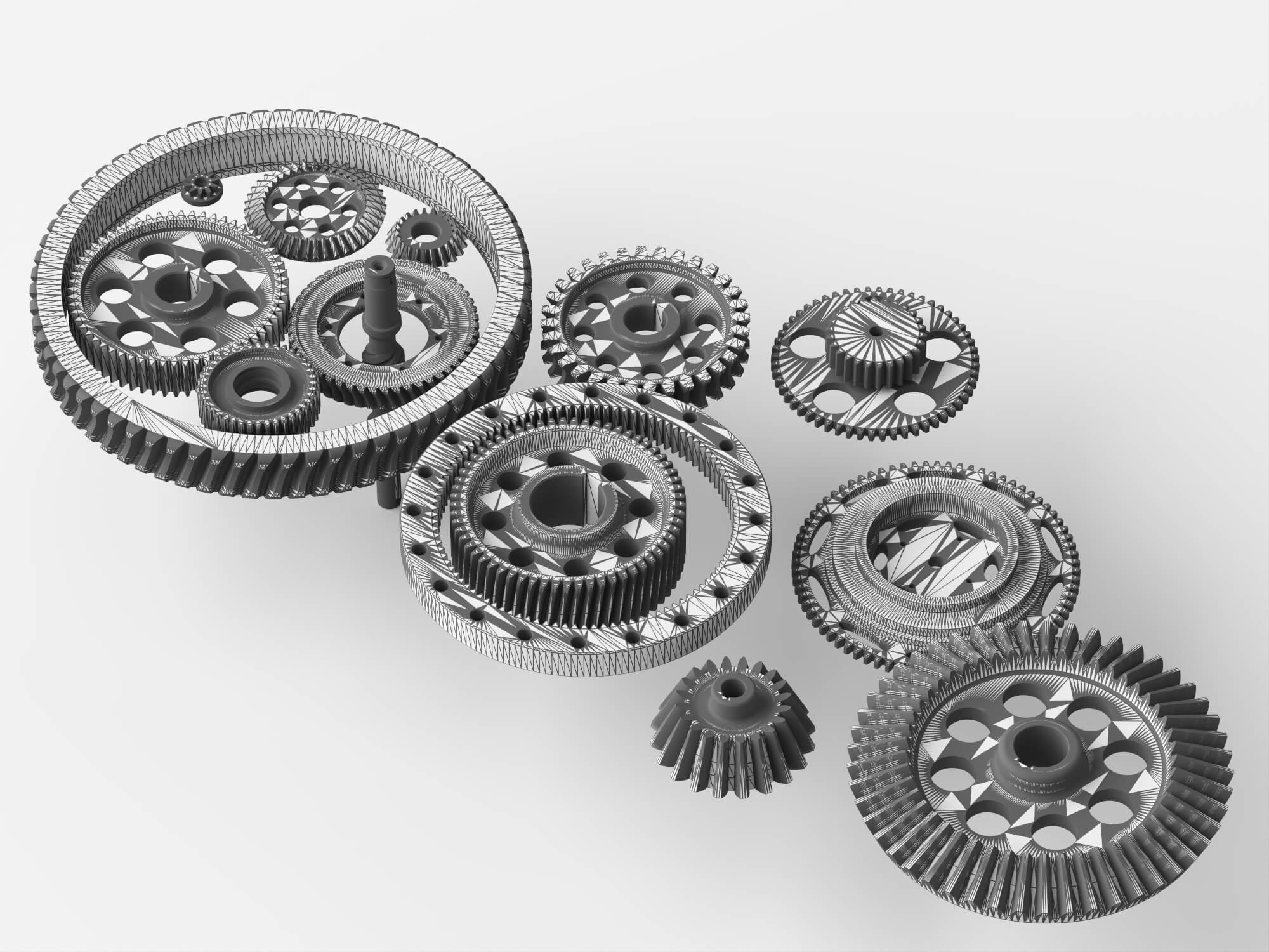 Metal Gear Parts Set 3D Model 3D Model