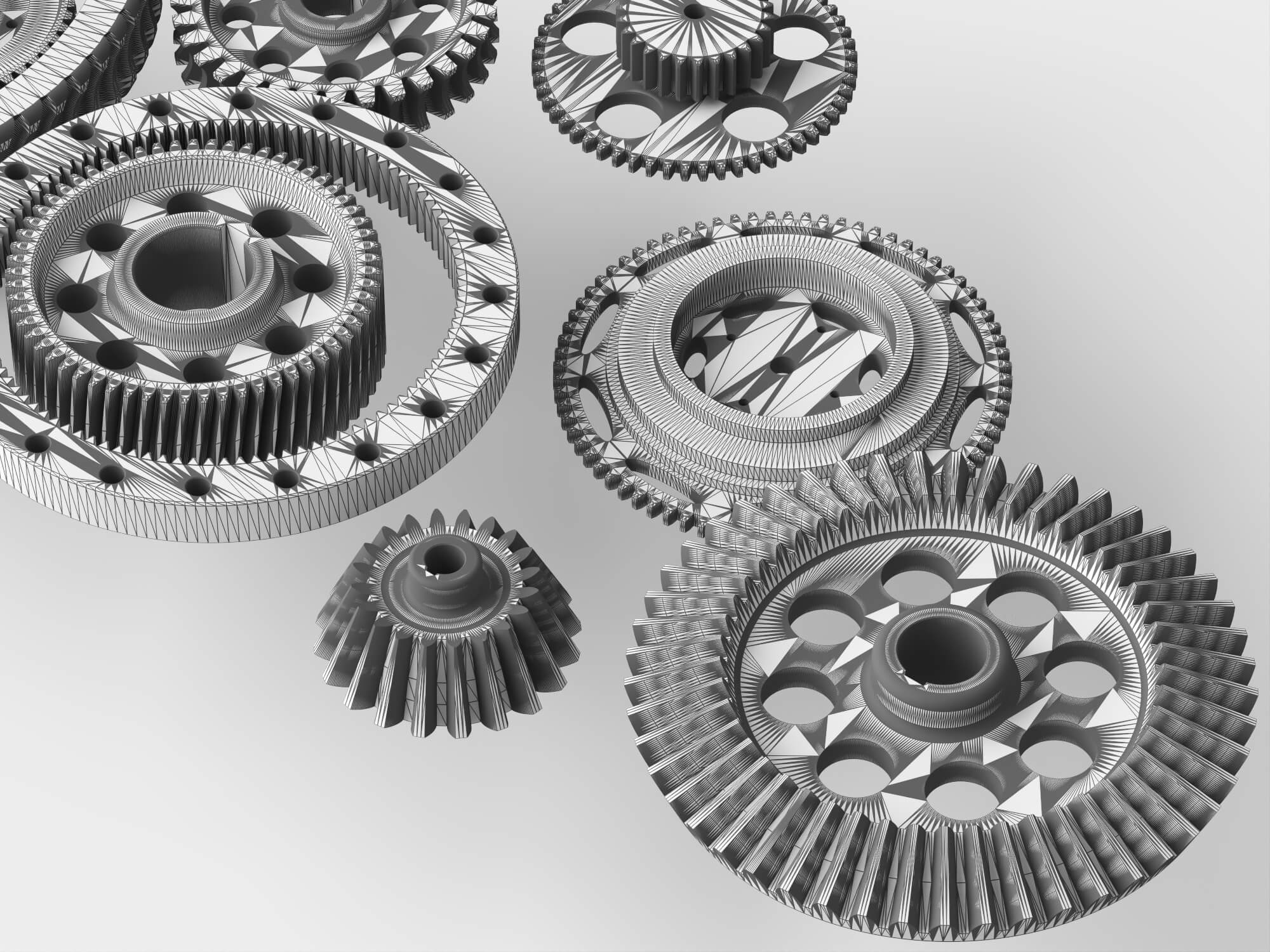 Metal Gear Parts Set 3D Model 3D Model