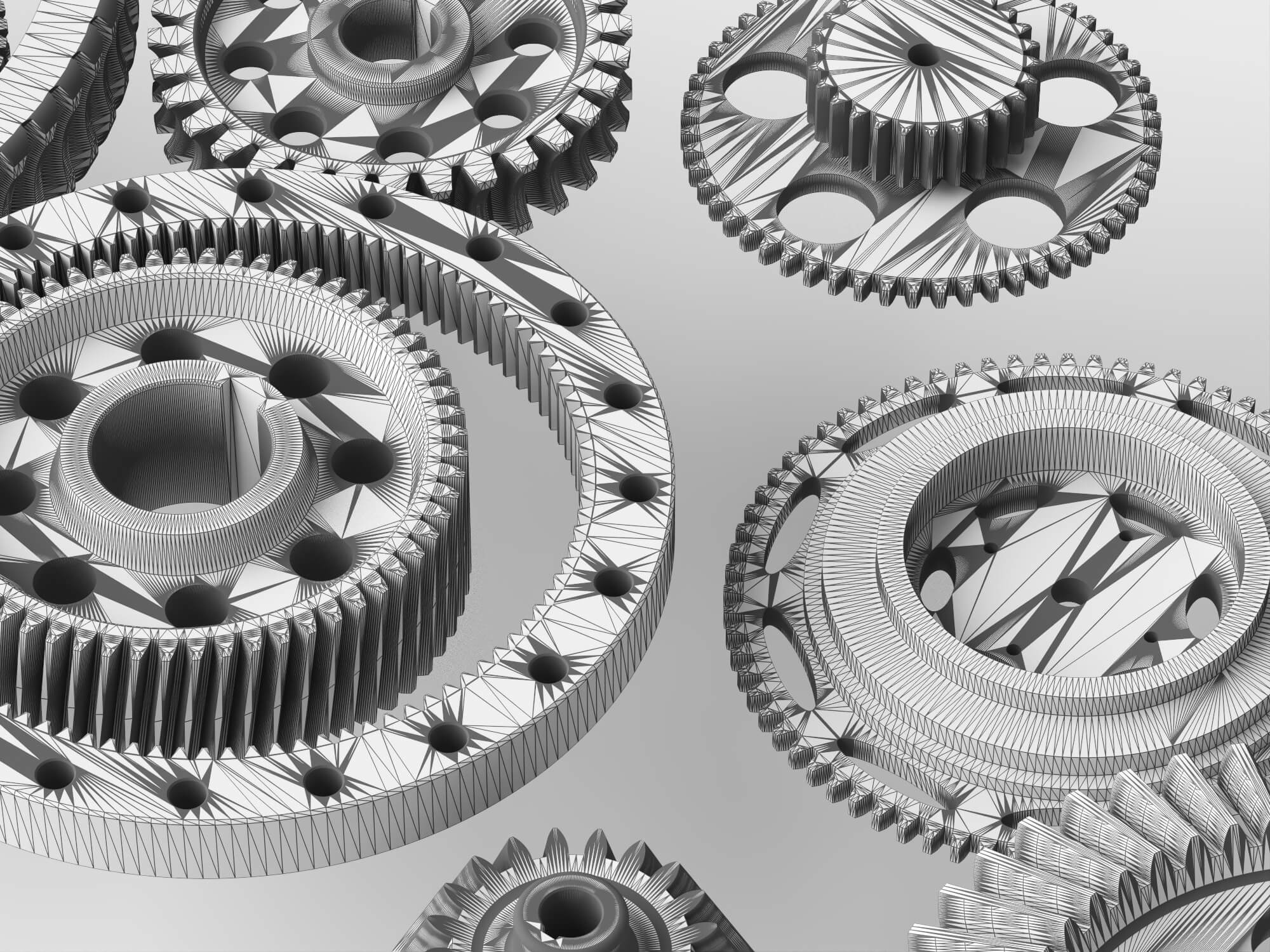 Metal Gear Parts Set 3D Model 3D Model