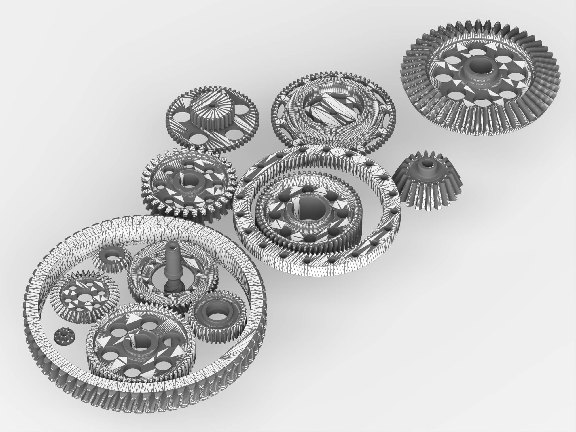 Metal Gear Parts Set 3D Model 3D Model