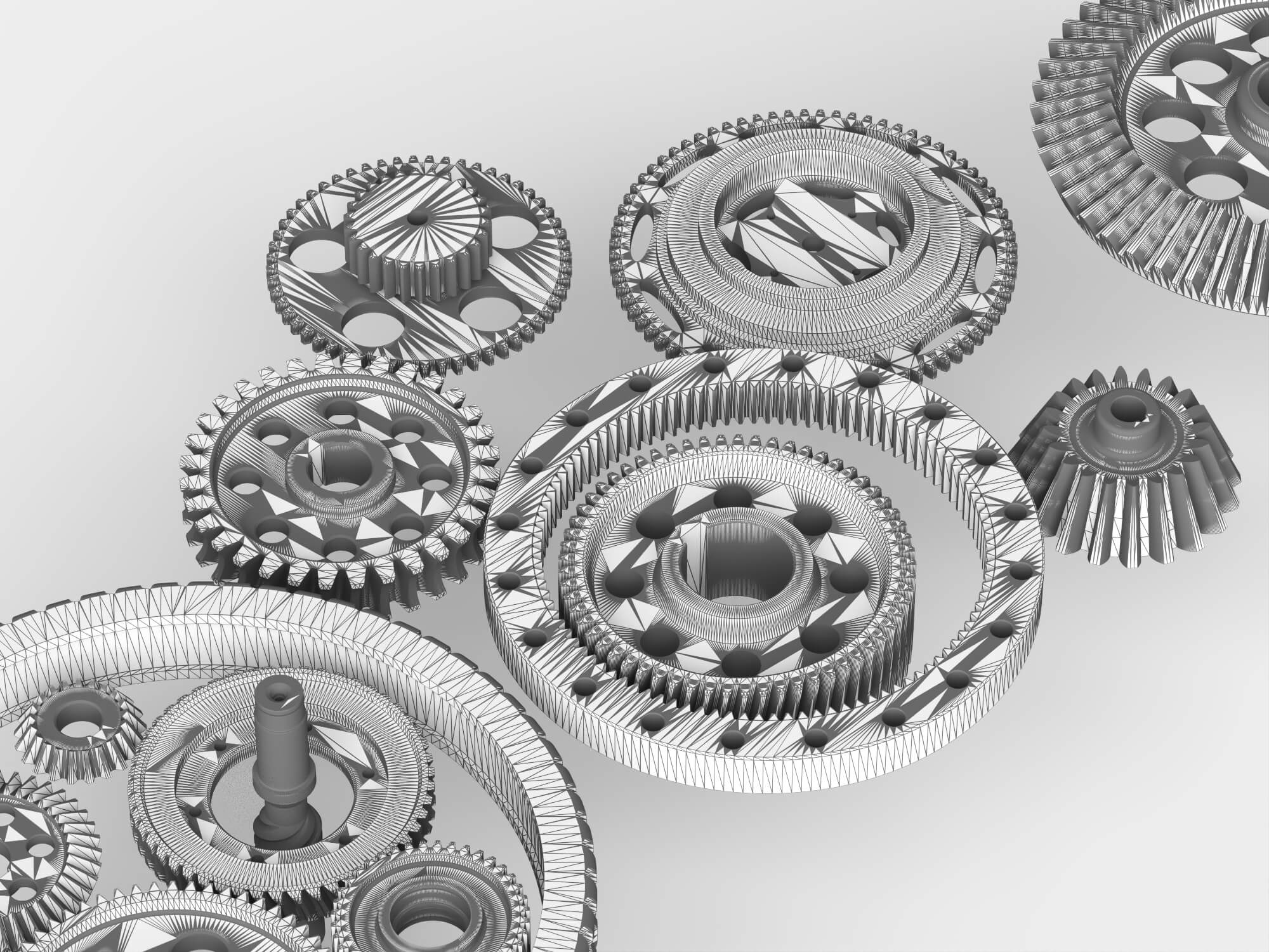 Metal Gear Parts Set 3D Model 3D Model