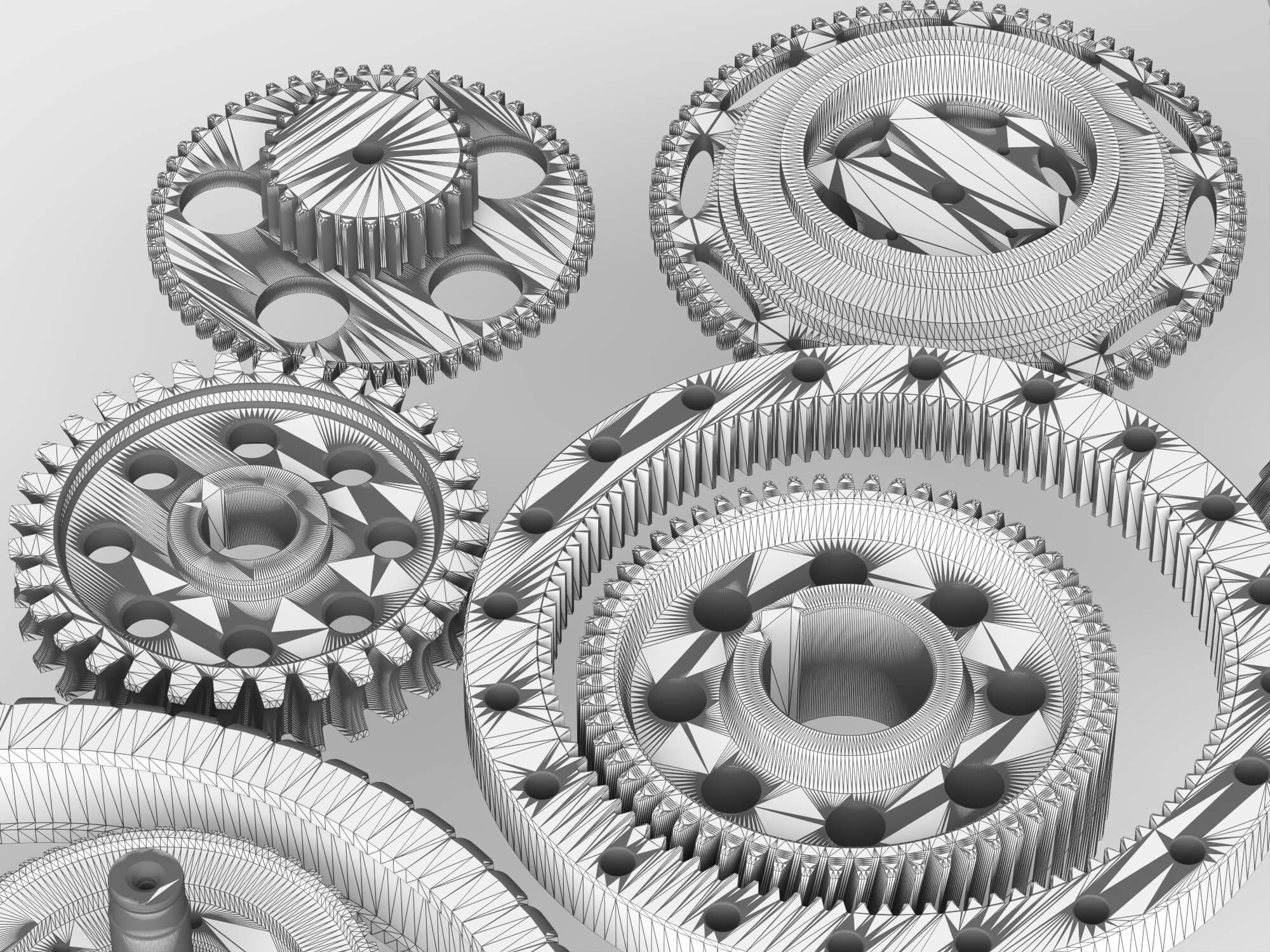 Metal Gear Parts Set 3D Model 3D Model