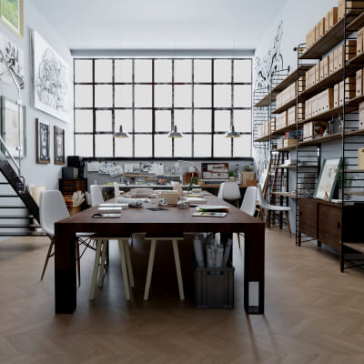 Modern Art Studio Interior 3D Model