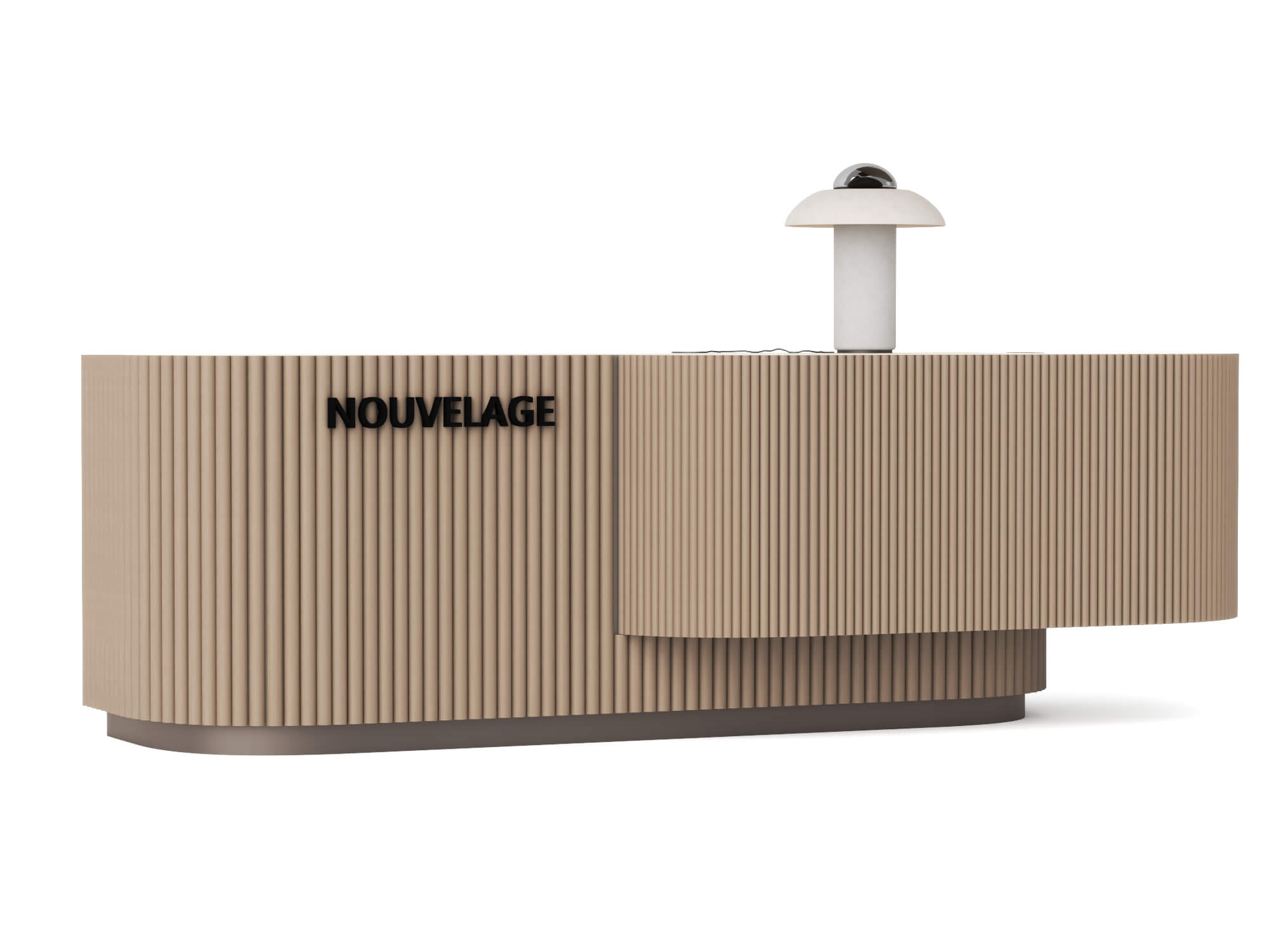 Modern Branded Reception Desk Pack 3D Model