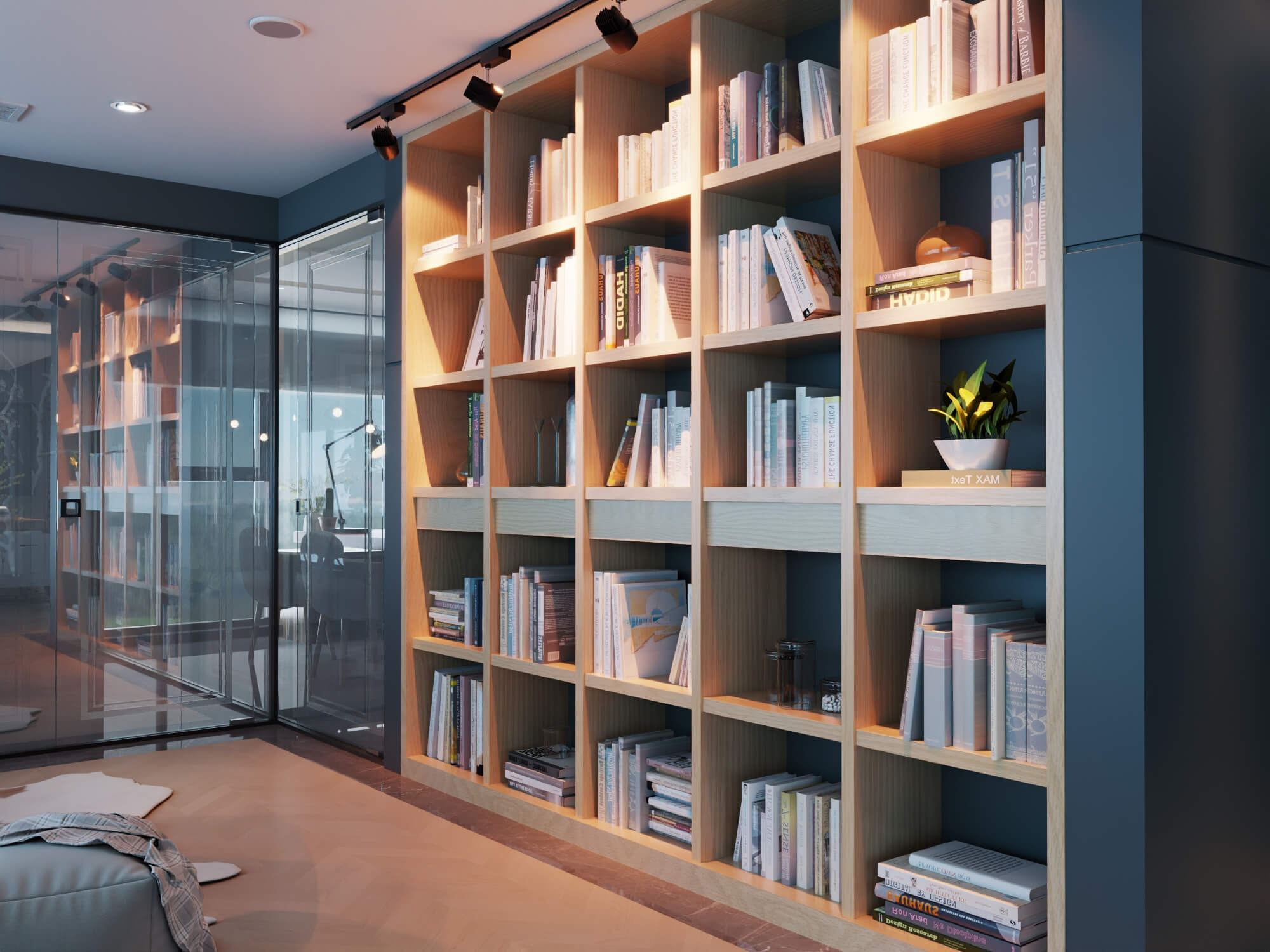 Modern Home Study Interior 3d Model 3D Model