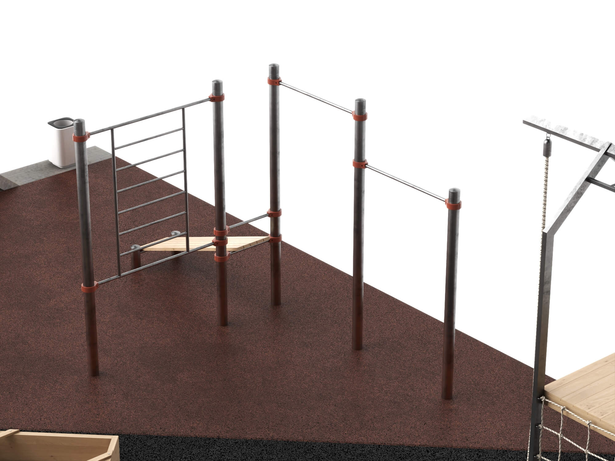 Modern Outdoor Playground 3D Model 3D Model